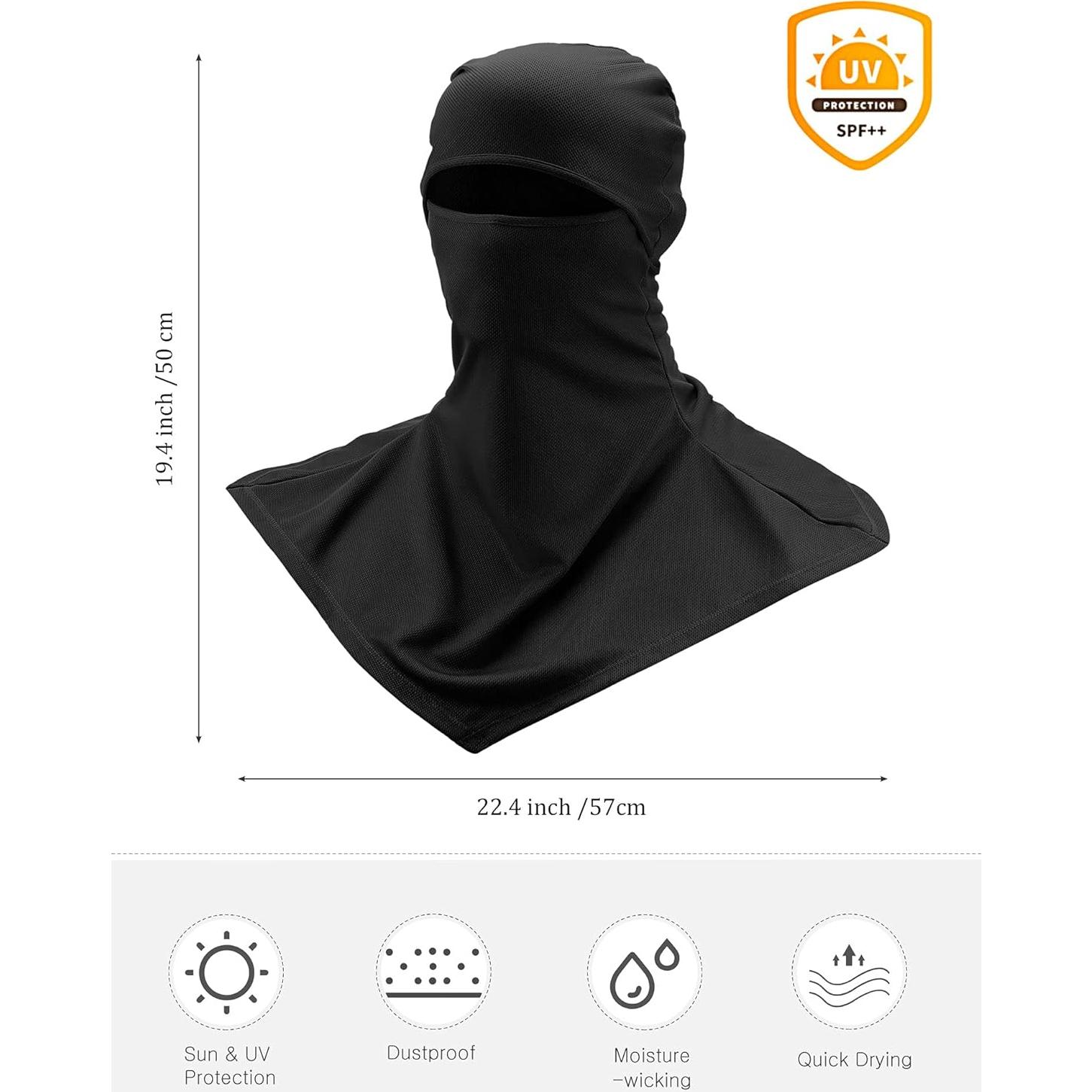Balaclava Solar SATINIOR 3 Piezas Unisex Protección Facial