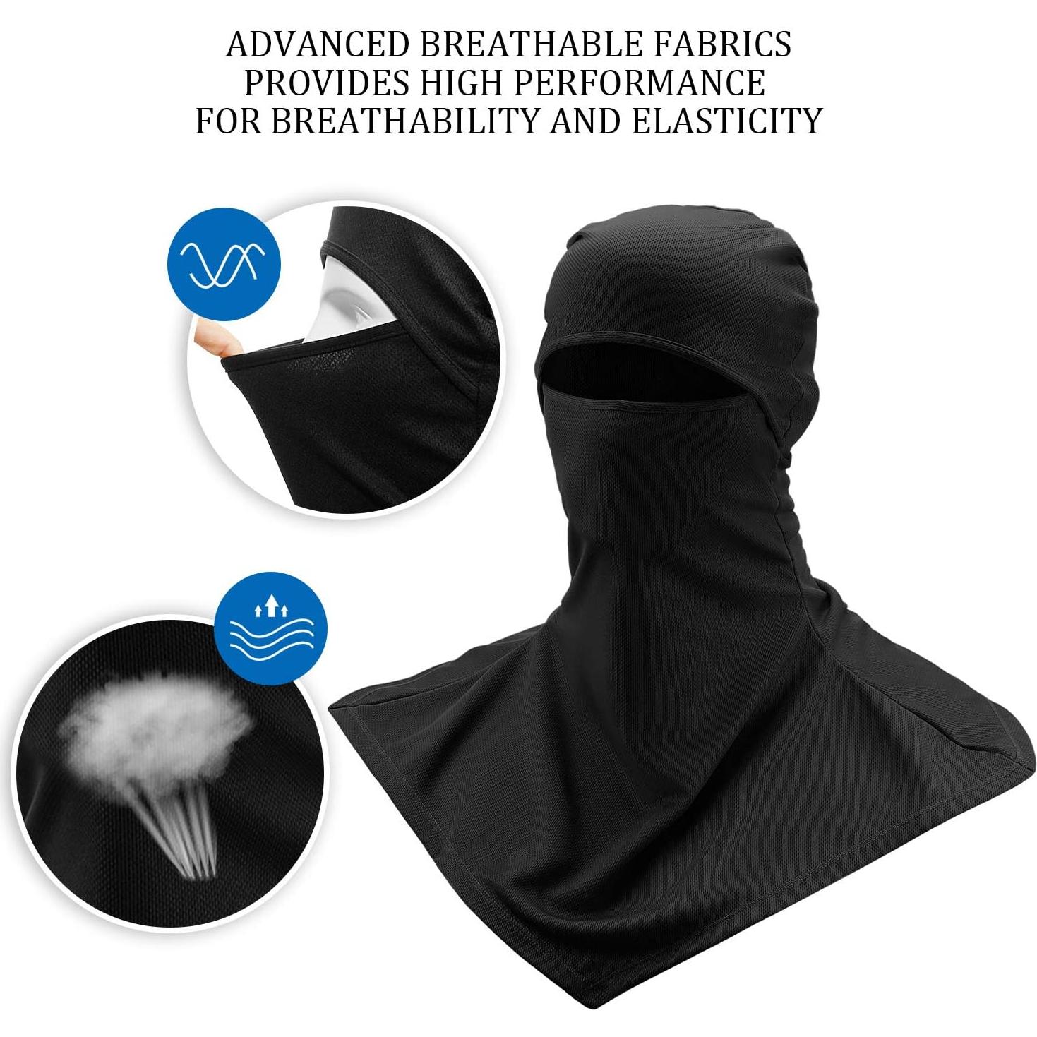 Balaclava Solar SATINIOR 3 Piezas Unisex Protección Facial