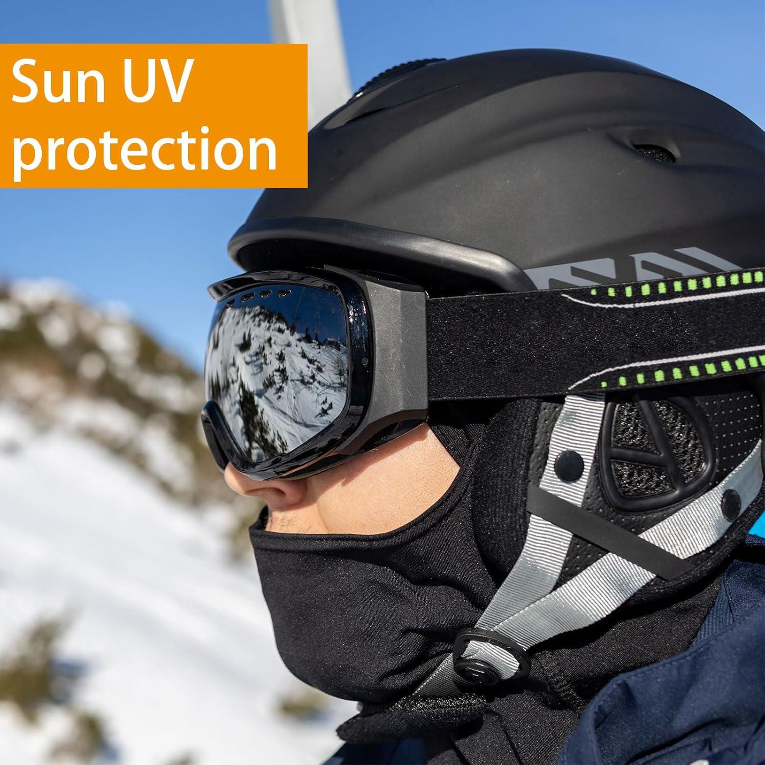 15 PCS Máscara de Esquí Balaclava Negra UV para Hombres/Mujeres