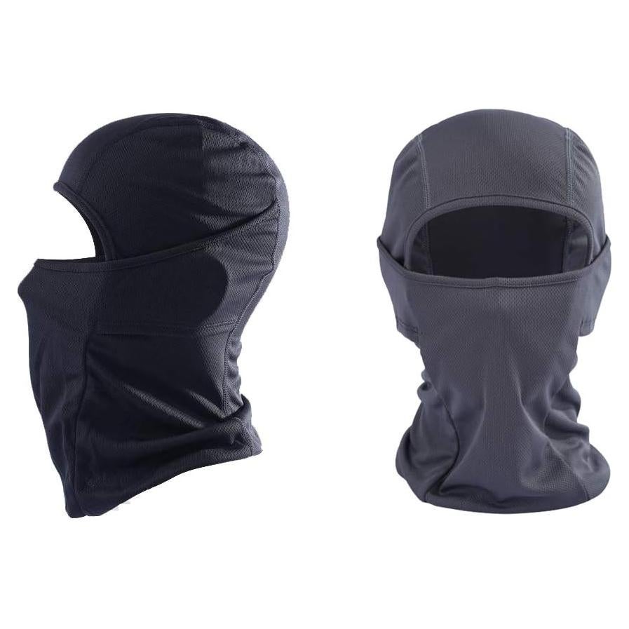 Balaclava KOOYU Unisex A Prueba de Viento y Polvo - Negro/Gris