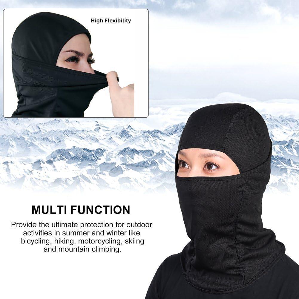 Balaclava KOOYU Unisex A Prueba de Viento y Polvo - Negro/Gris