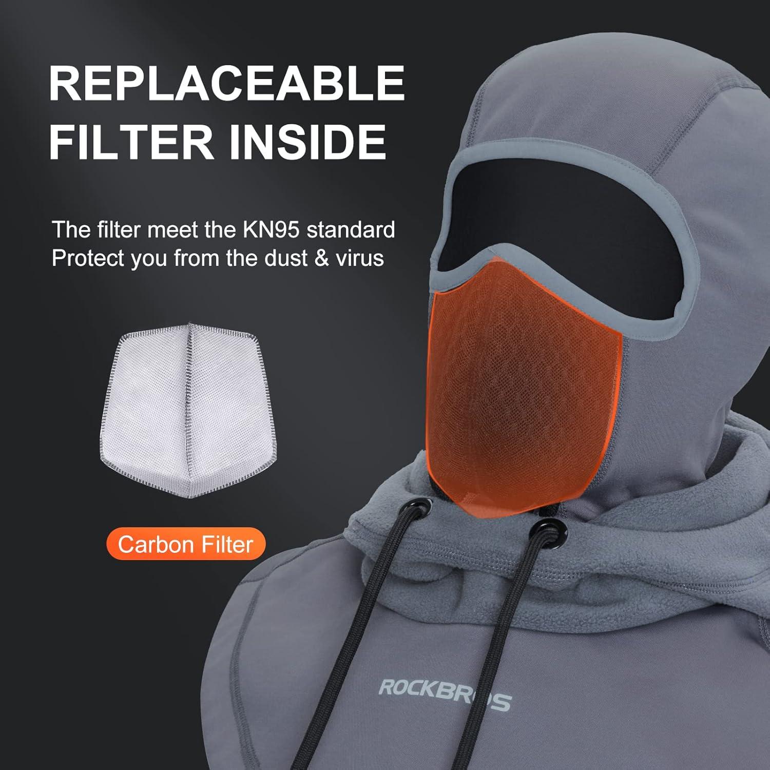 Pasamontañas Térmico ROCKBROS para Esquí y Bicicleta - Negro