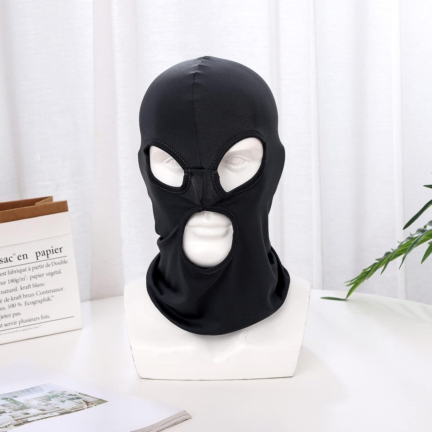 Máscara Balaclava Completa Unisex Gris Oscuro 3 Agujeros