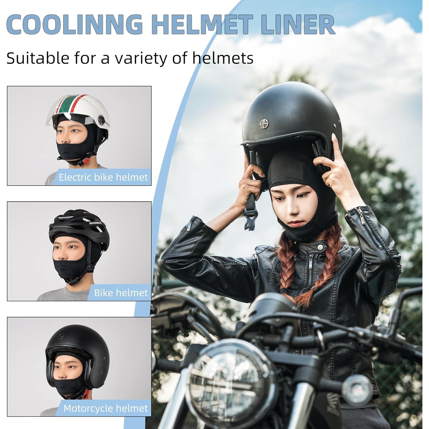 Máscara Balaclava Refrigerante ROCKBROS UV50 Gorro de Calavera