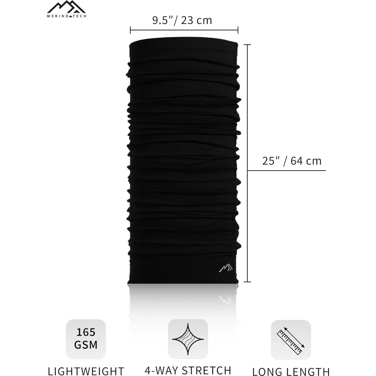 Gaiter de Cuello Merino.tech - Máscara Facial Unisex 100% Lana