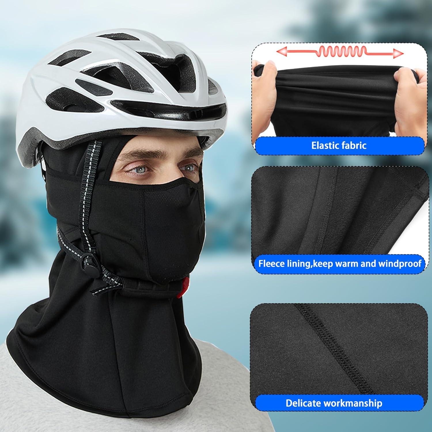 Balaclava de Invierno para Esquí y Ciclismo - Negro - Mujer