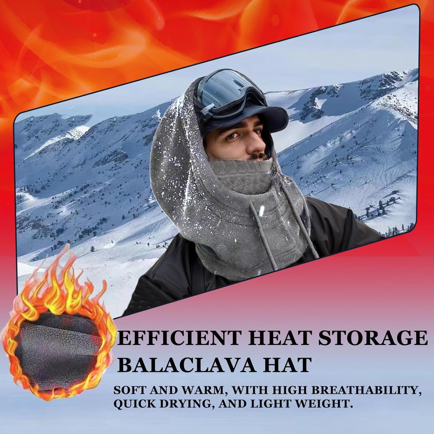 Máscara Balaclava LANGYAO para Esquí y Ciclismo - Gris