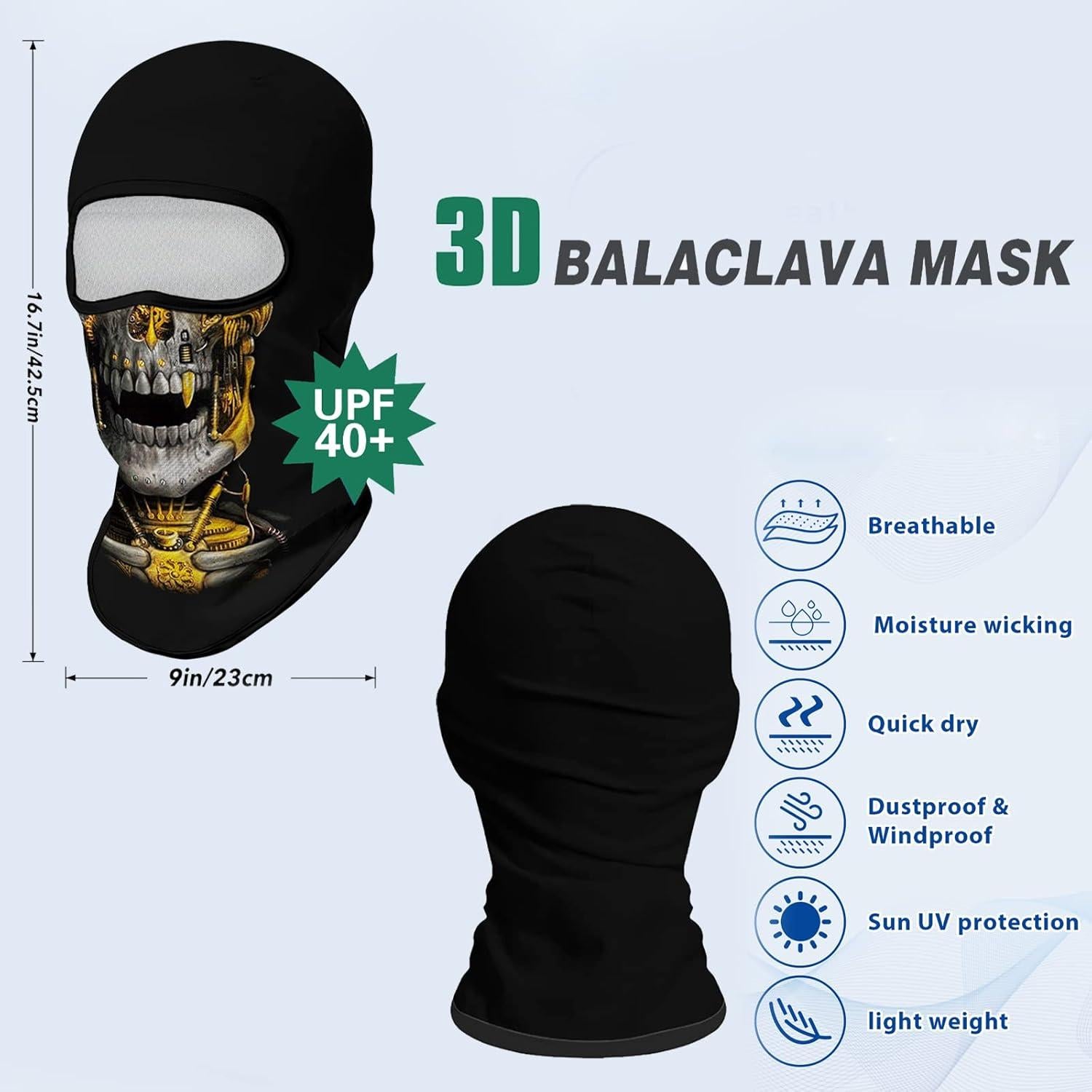 Máscara Balaclava Obacle Unisex 3D para Ciclismo y Esquí