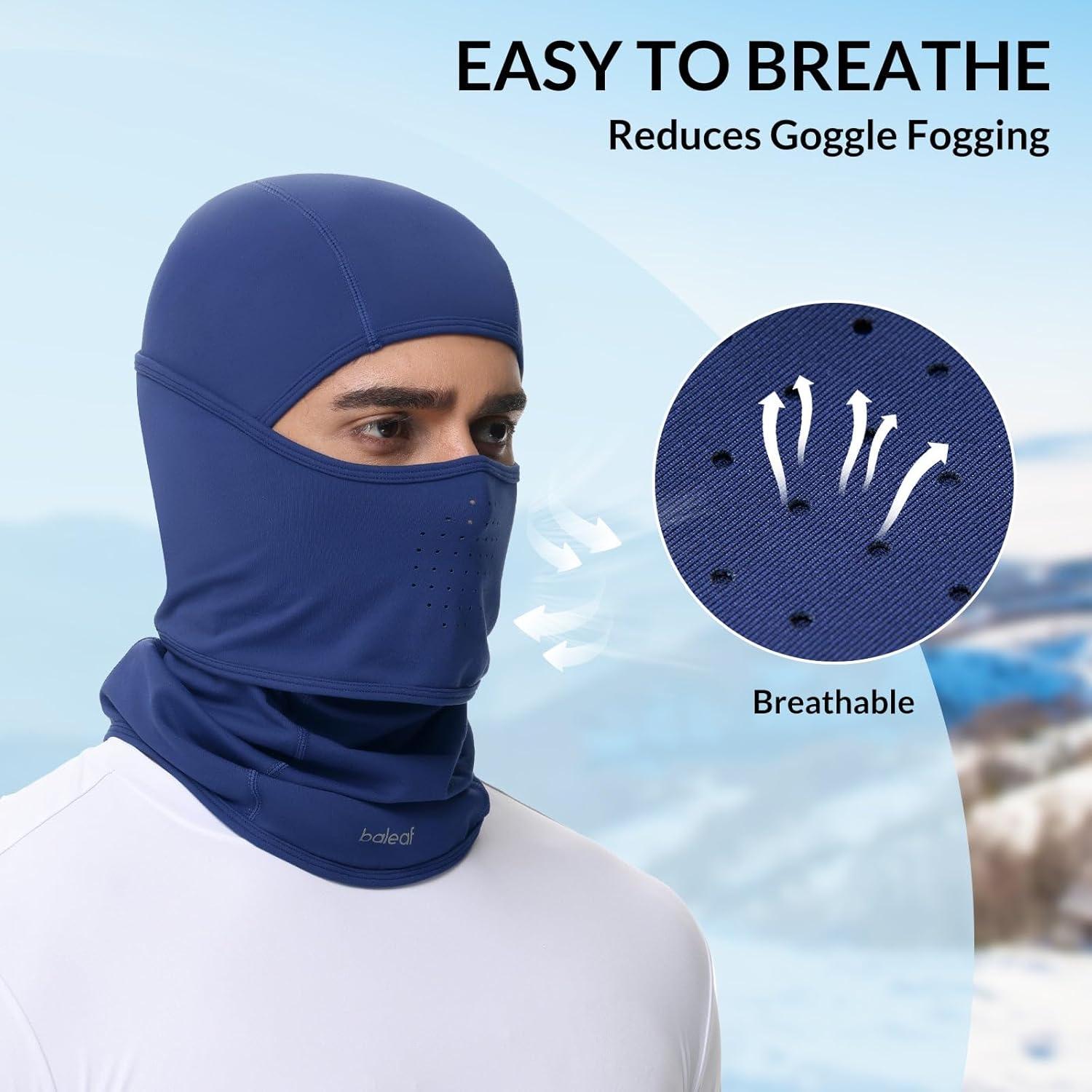 Baleaf Balaclava Resistente al Agua Unisex - Cálida y Versátil