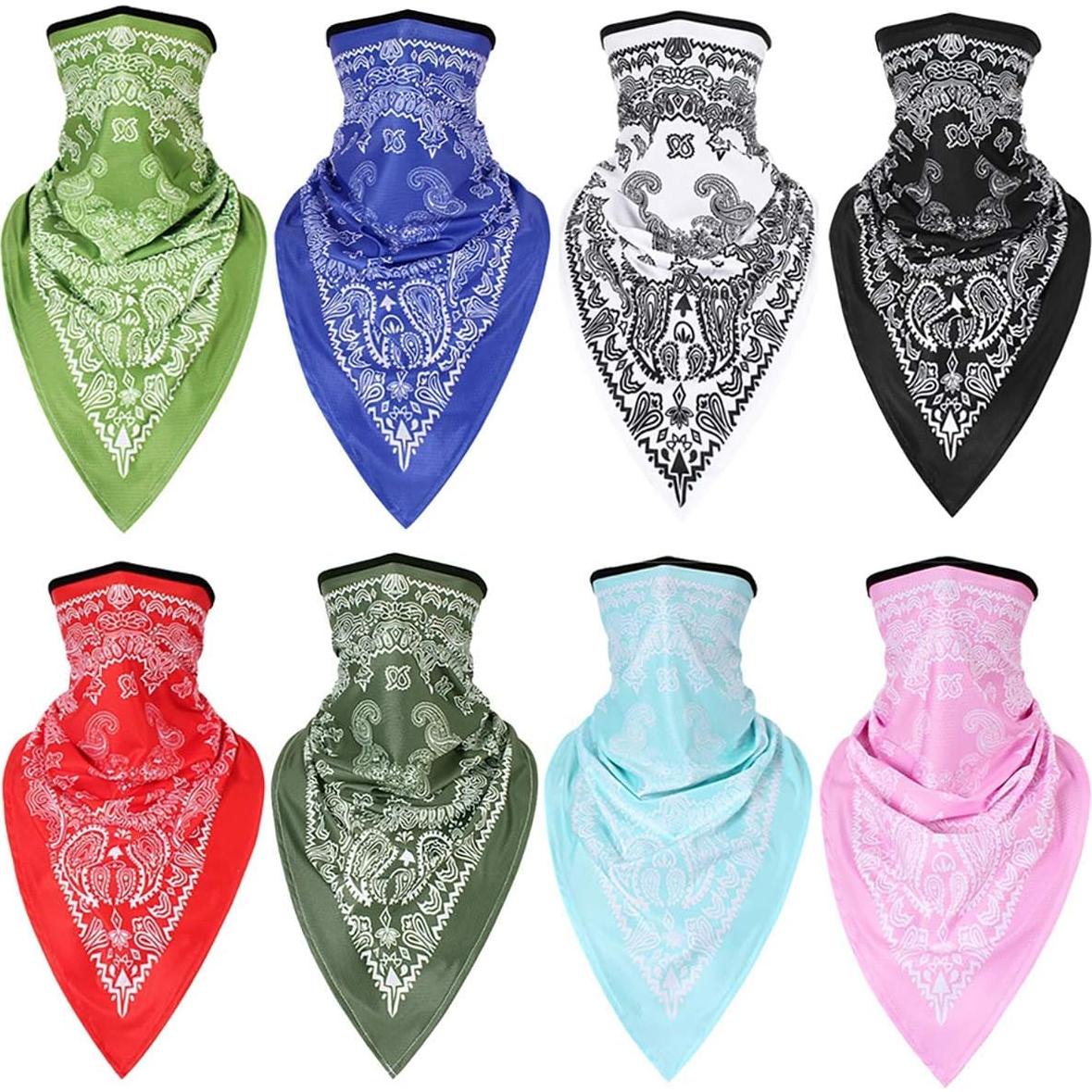 Bandana Multifuncional LKXHarleya con Estampado Paisley 24x52cm