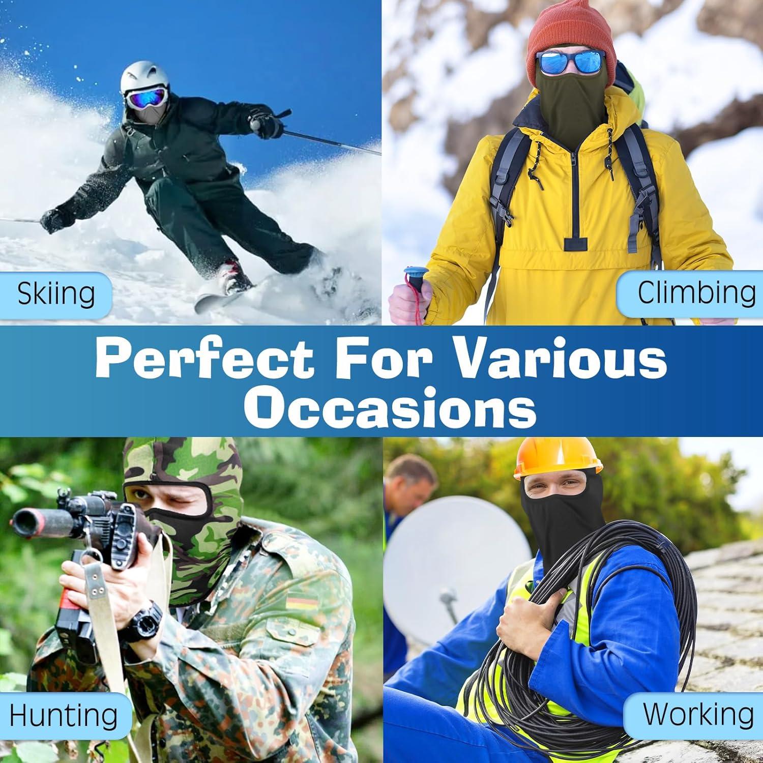 Máscara Balaclava Transpirable 6 Unidades para Esquí y Ciclismo