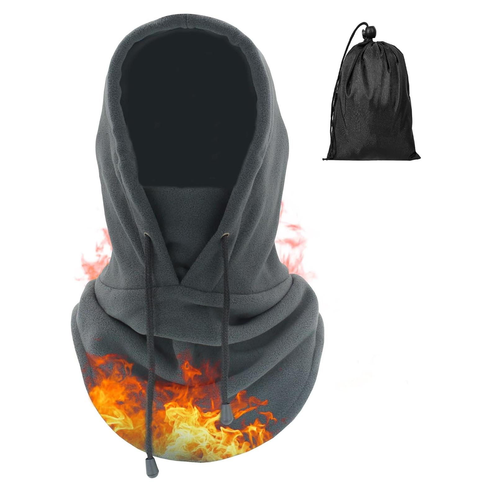 Pasamontañas Térmico Voofly Unisex Forro Polar Gris