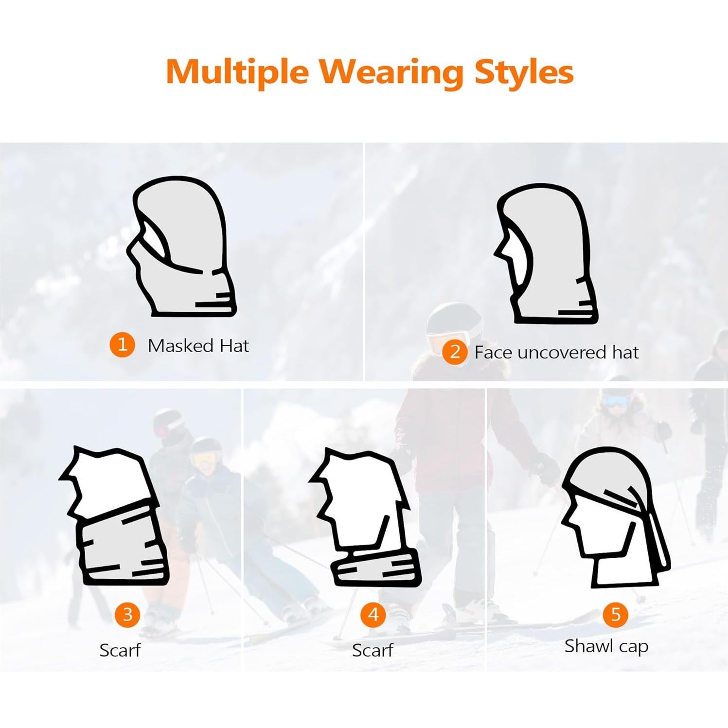 Pasamontañas Térmico Voofly Unisex Forro Polar Gris