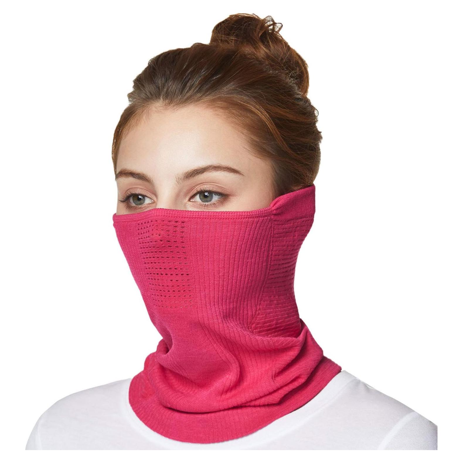 Calentador de Cuello TSLA Unisex Rosa para Invierno