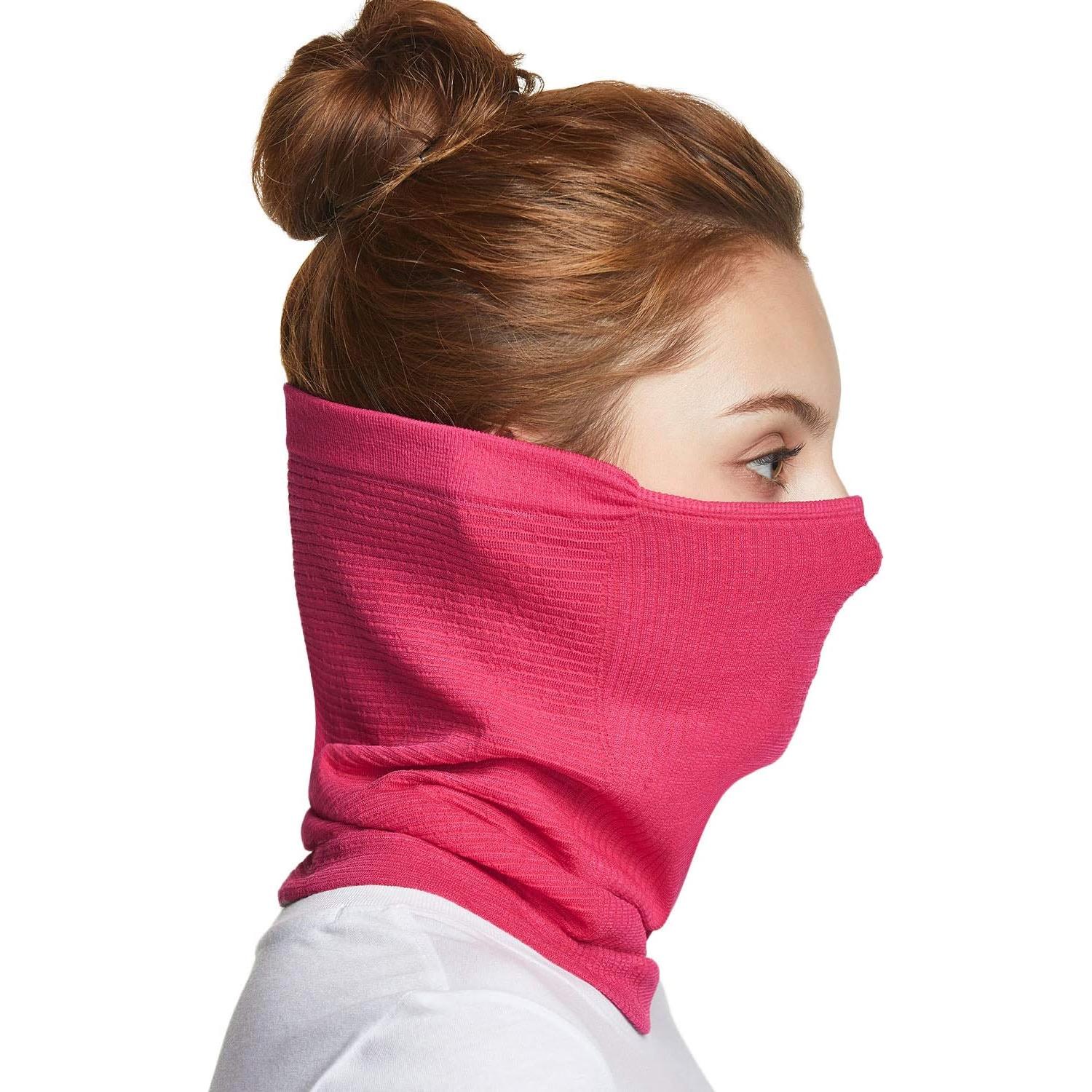 Calentador de Cuello TSLA Unisex Rosa para Invierno