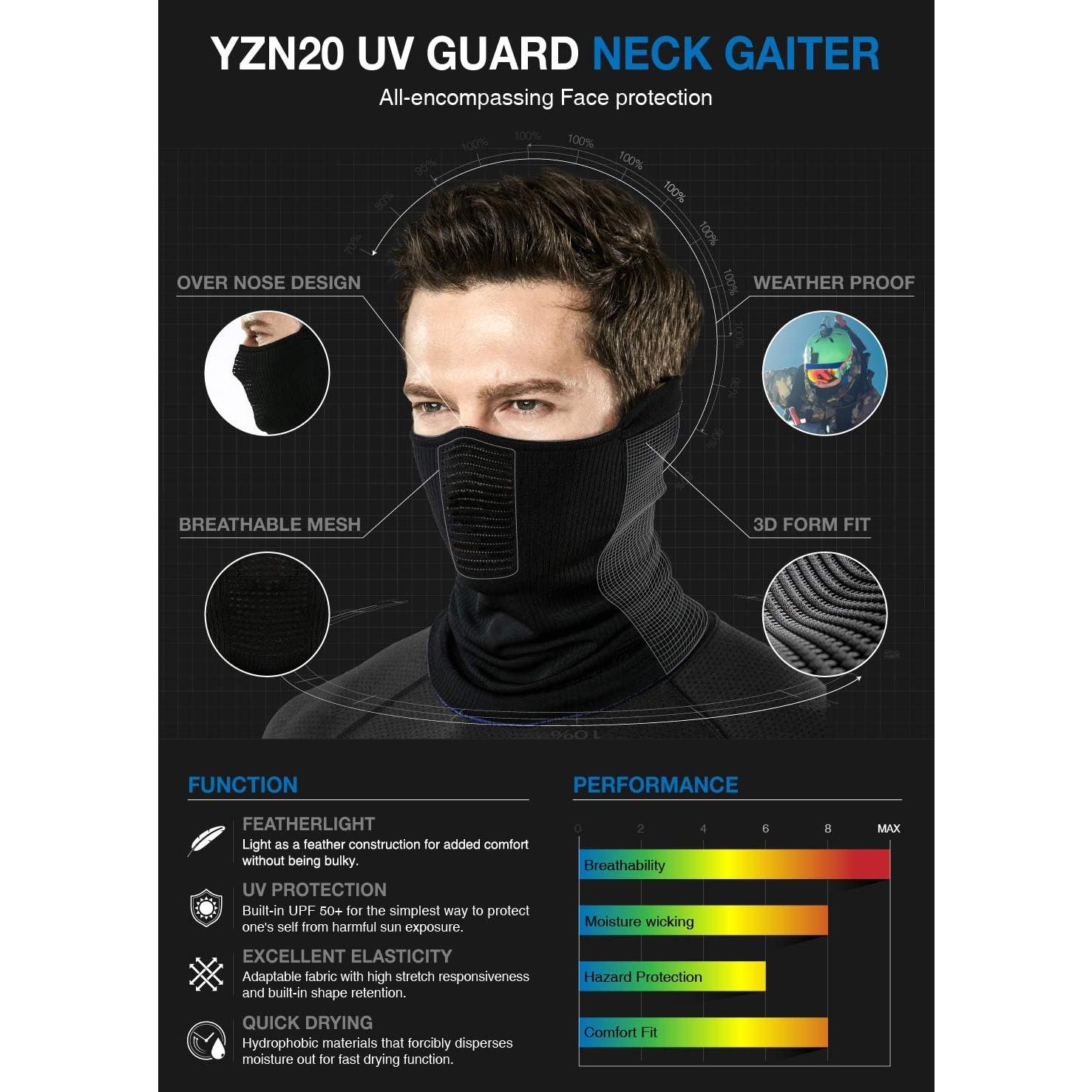 Calentador de Cuello TSLA Unisex Rosa para Invierno