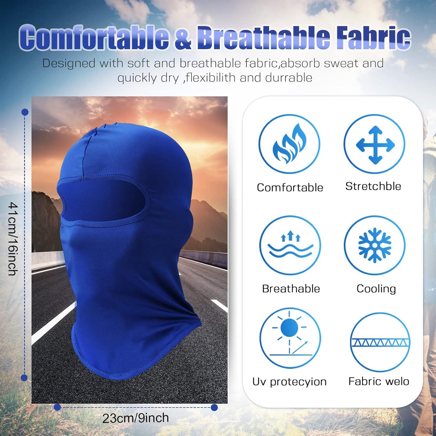 30 Piezas Máscaras Balaclava UV Protección para Hombres y Mujeres
