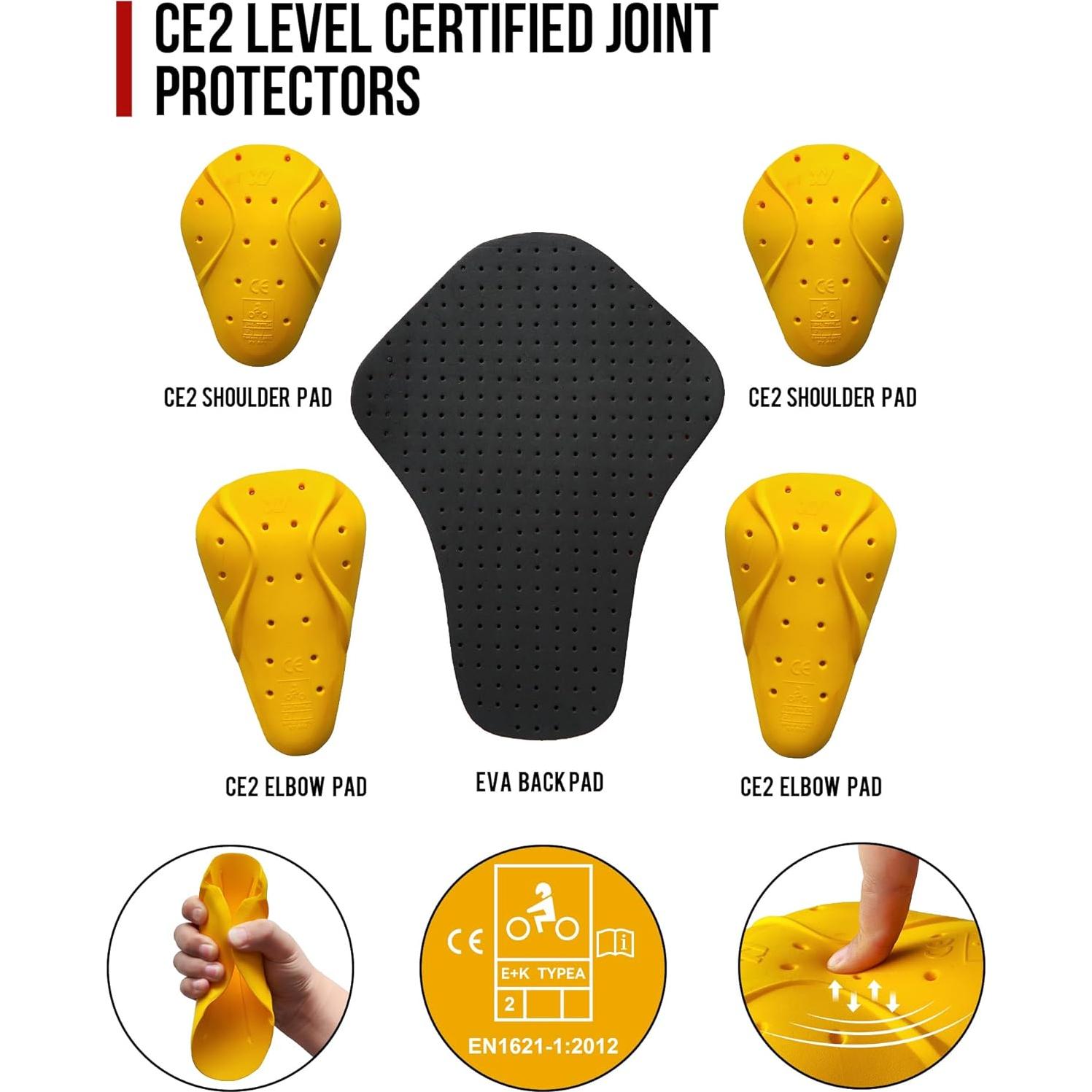 Chaqueta de Motocicleta IRON JIA'S 3 en 1 con Forro Removible