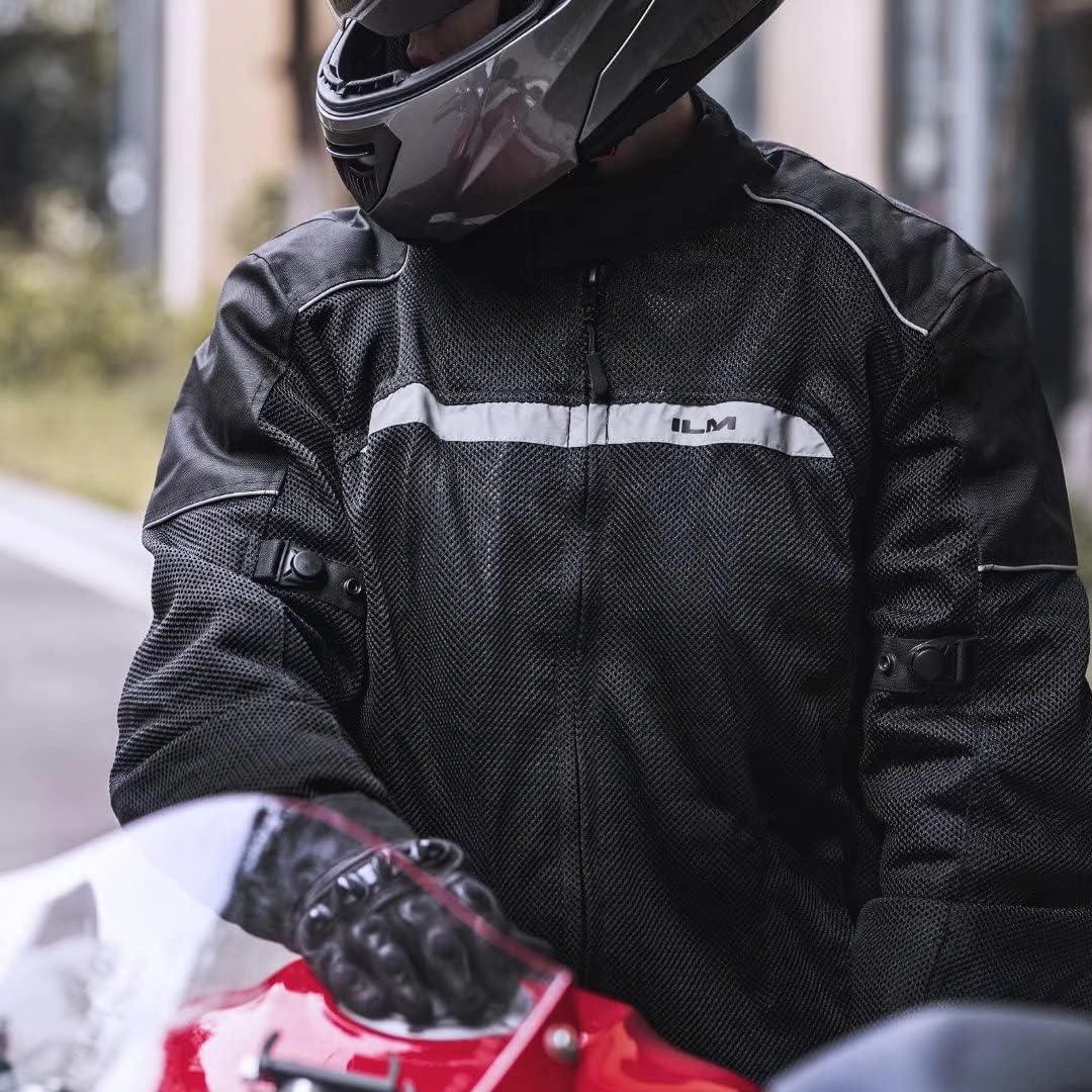 Chaqueta de Motocicleta ILM B01 Textil Malla Impermeable XL
