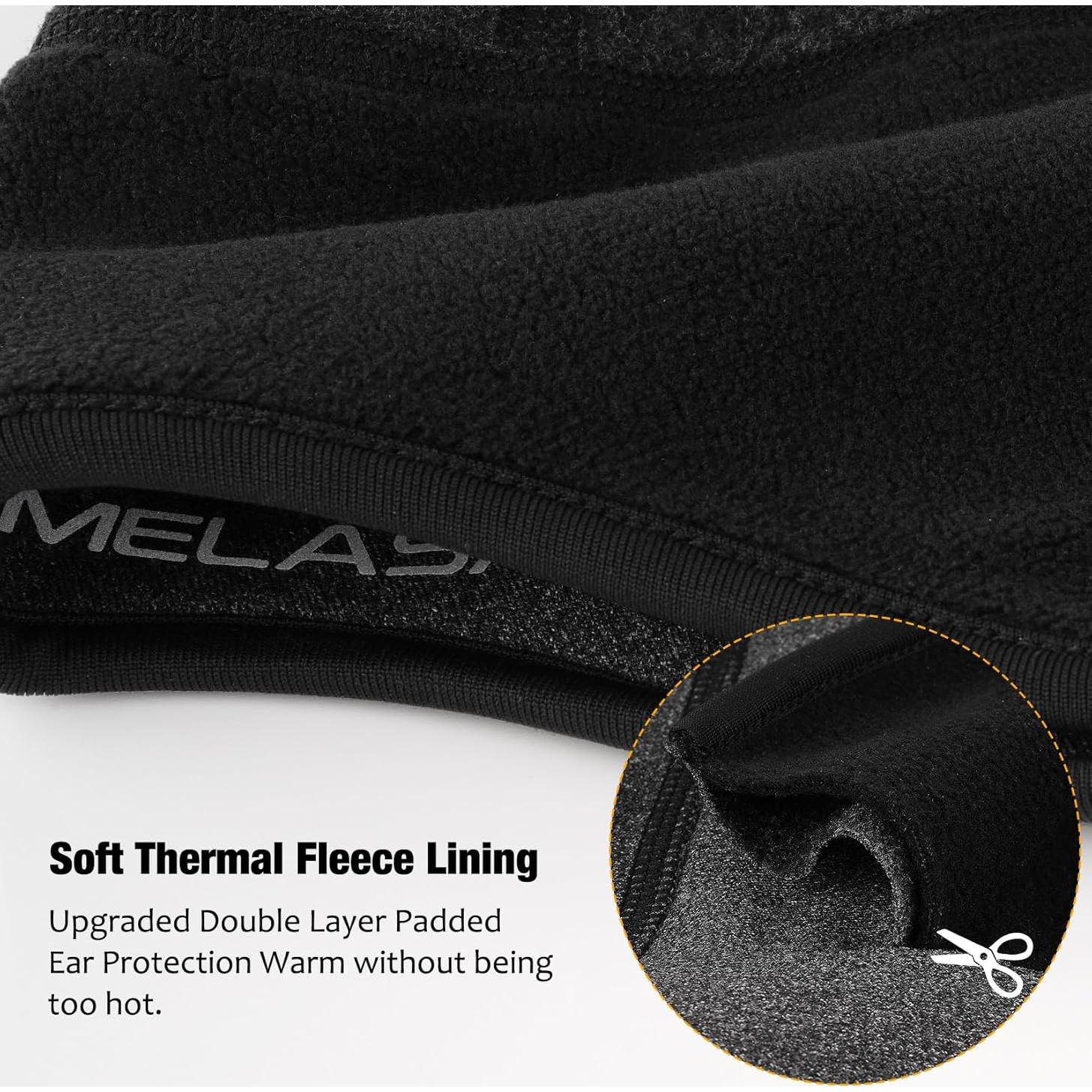 Gorro Térmico MELASA Calavera con Forro Polar y Agujeros para Gafas