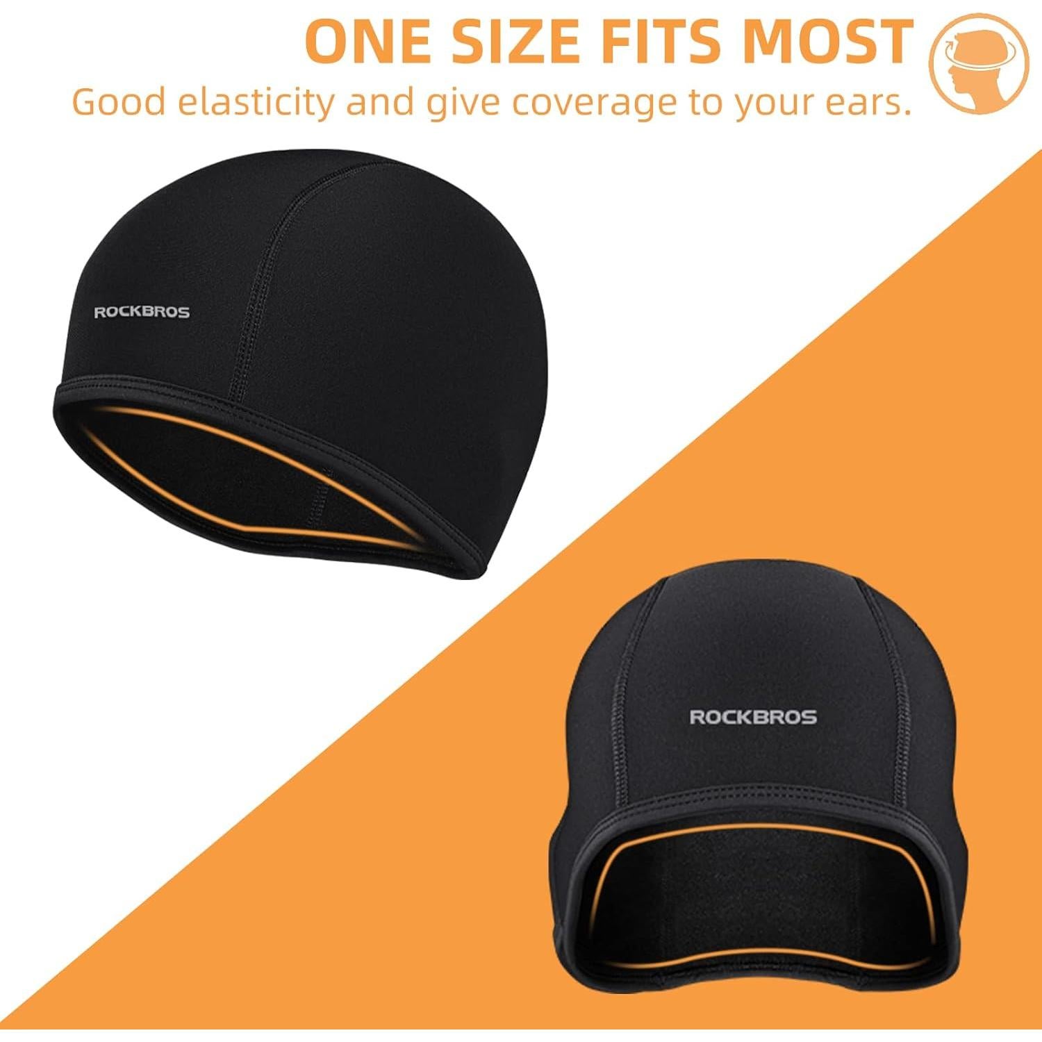 Gorro de Ciclismo ROCKBROS Térmico Invierno Negro Unisex