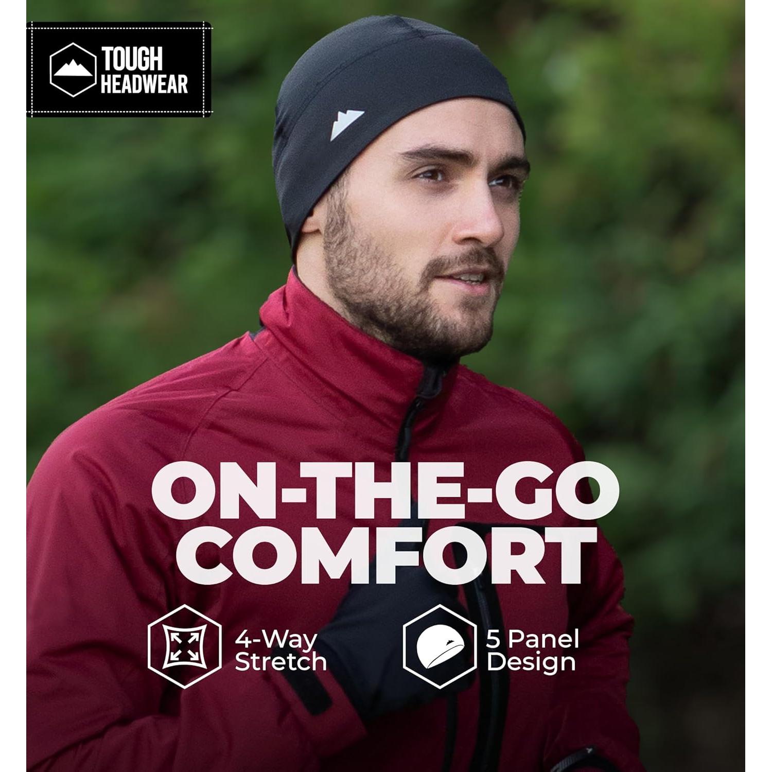 Gorro Térmico Unisex Tough Headwear - Forro de Casco, Negro