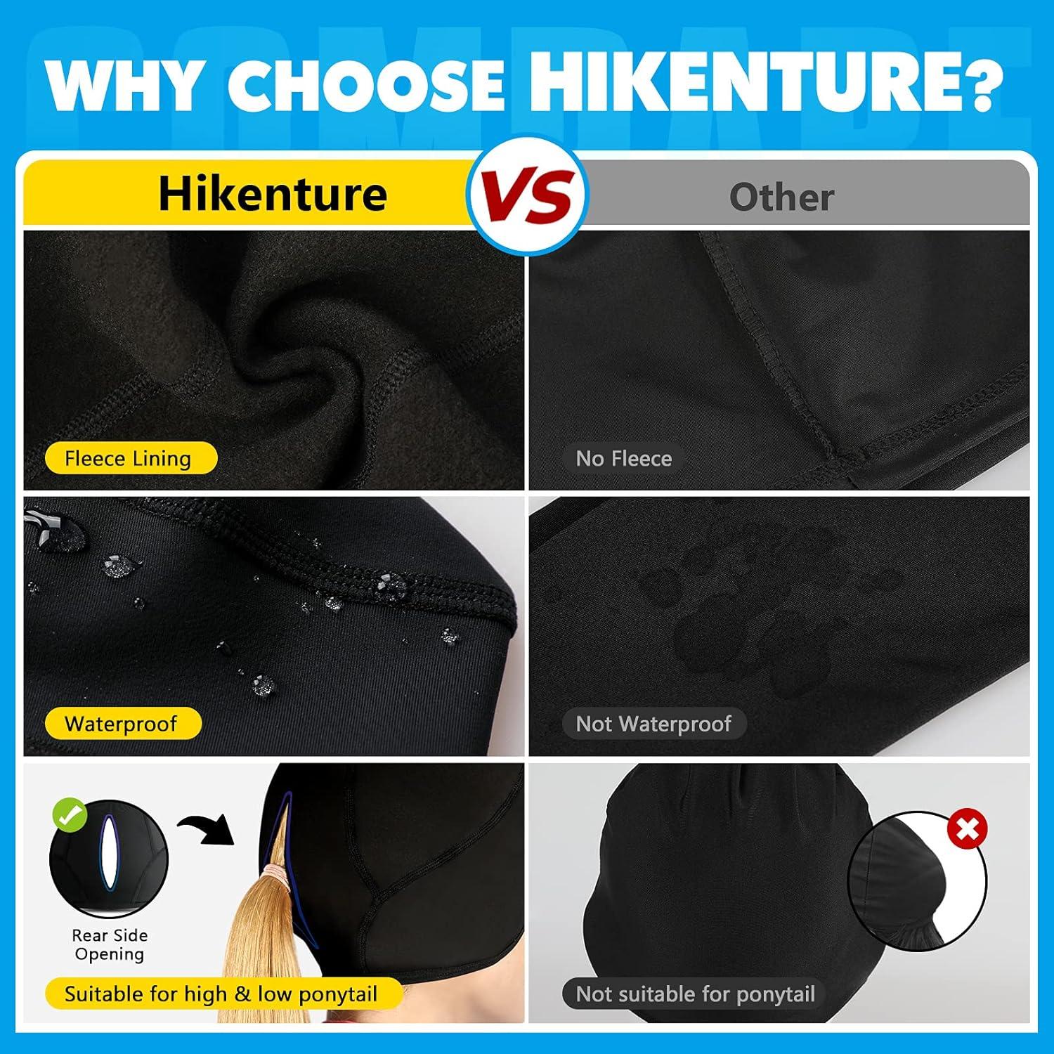 Gorro de Esqueleto Térmico para Mujeres Hikenture - Negro