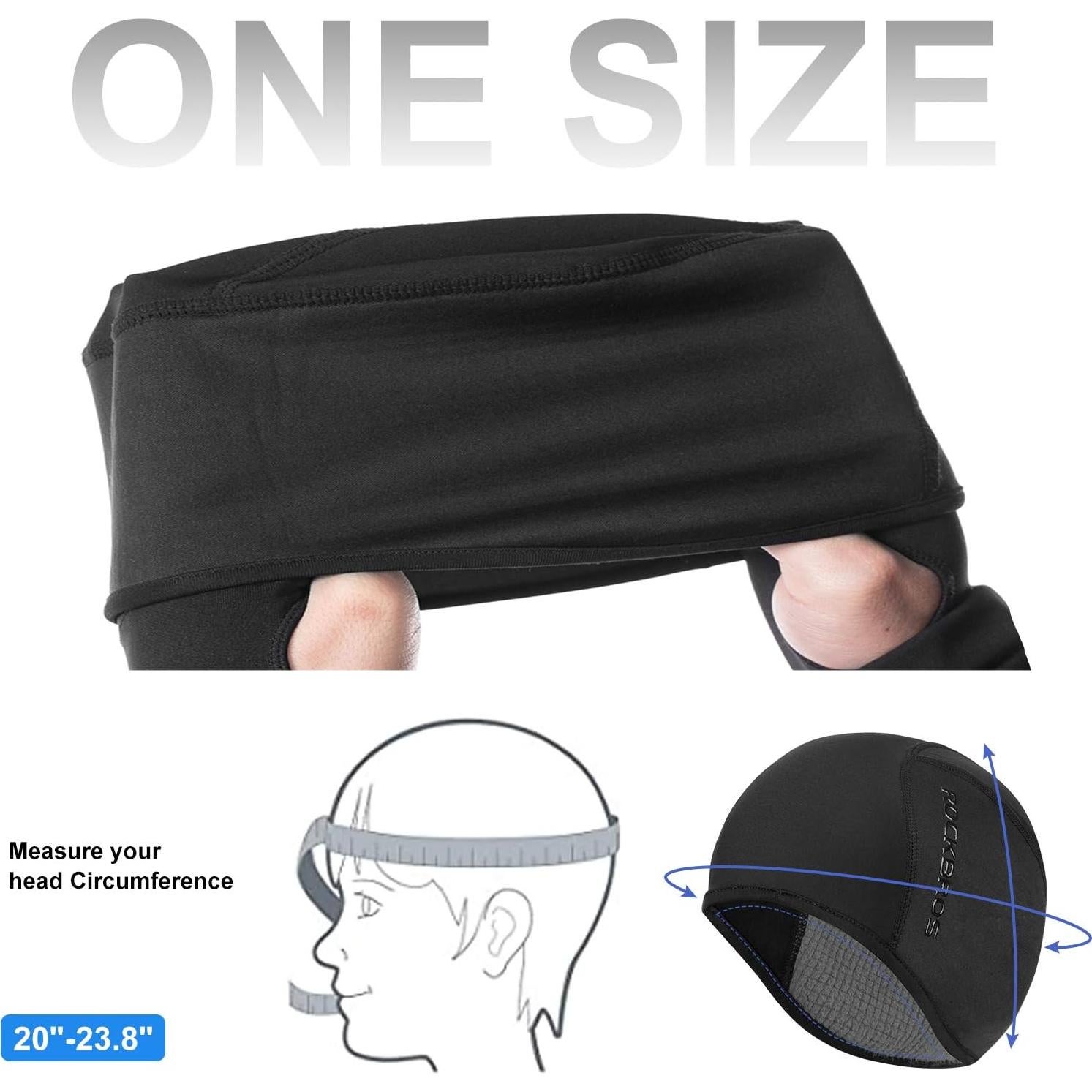 Gorro Térmico ROCKBROS para Climas Fríos - Unisex, Negro