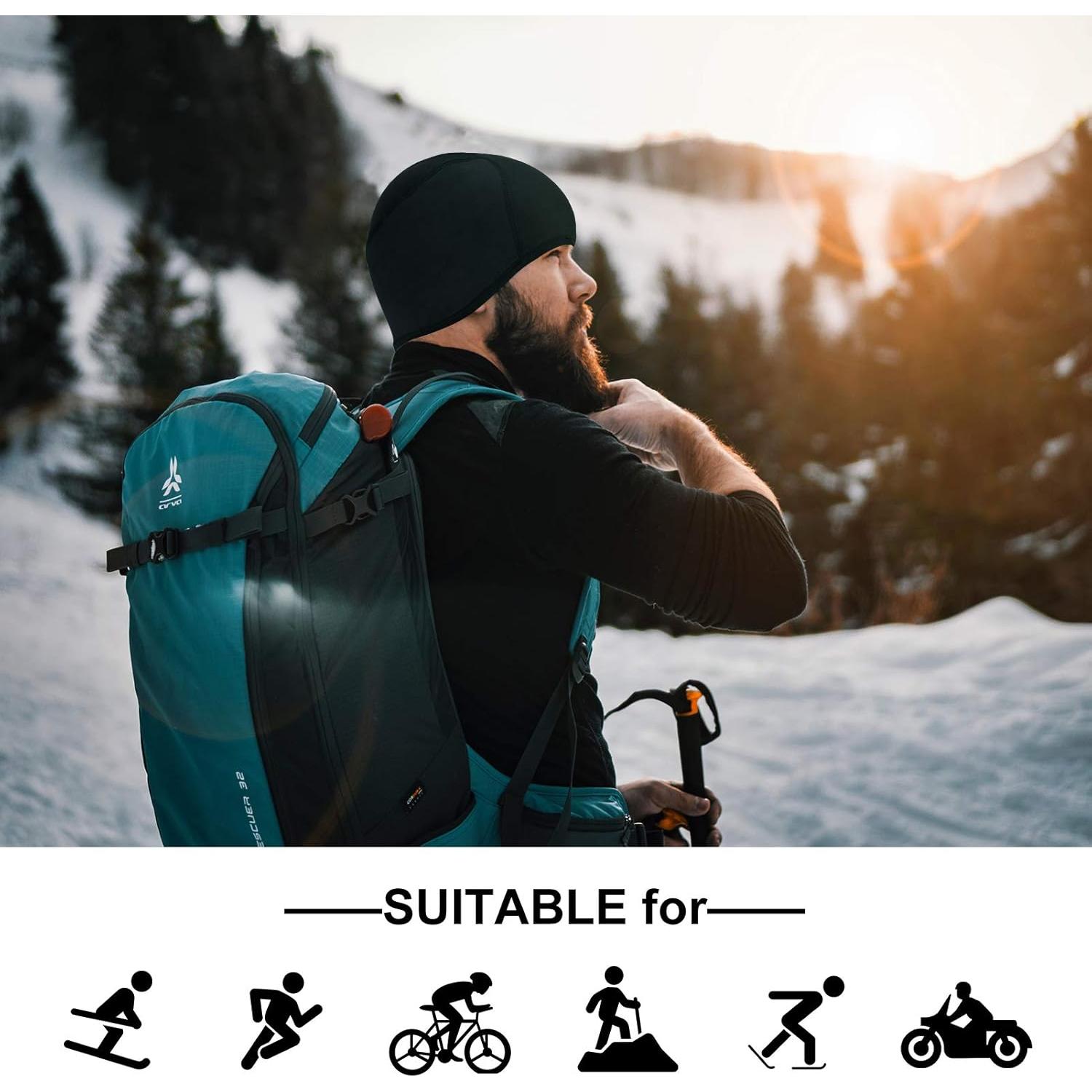 Gorro Térmico ROCKBROS para Climas Fríos - Unisex, Negro