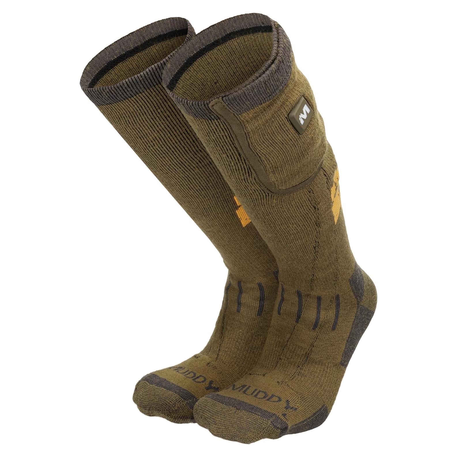 Calcetines Calentados Muddy para Hombre Grande-X-Largo
