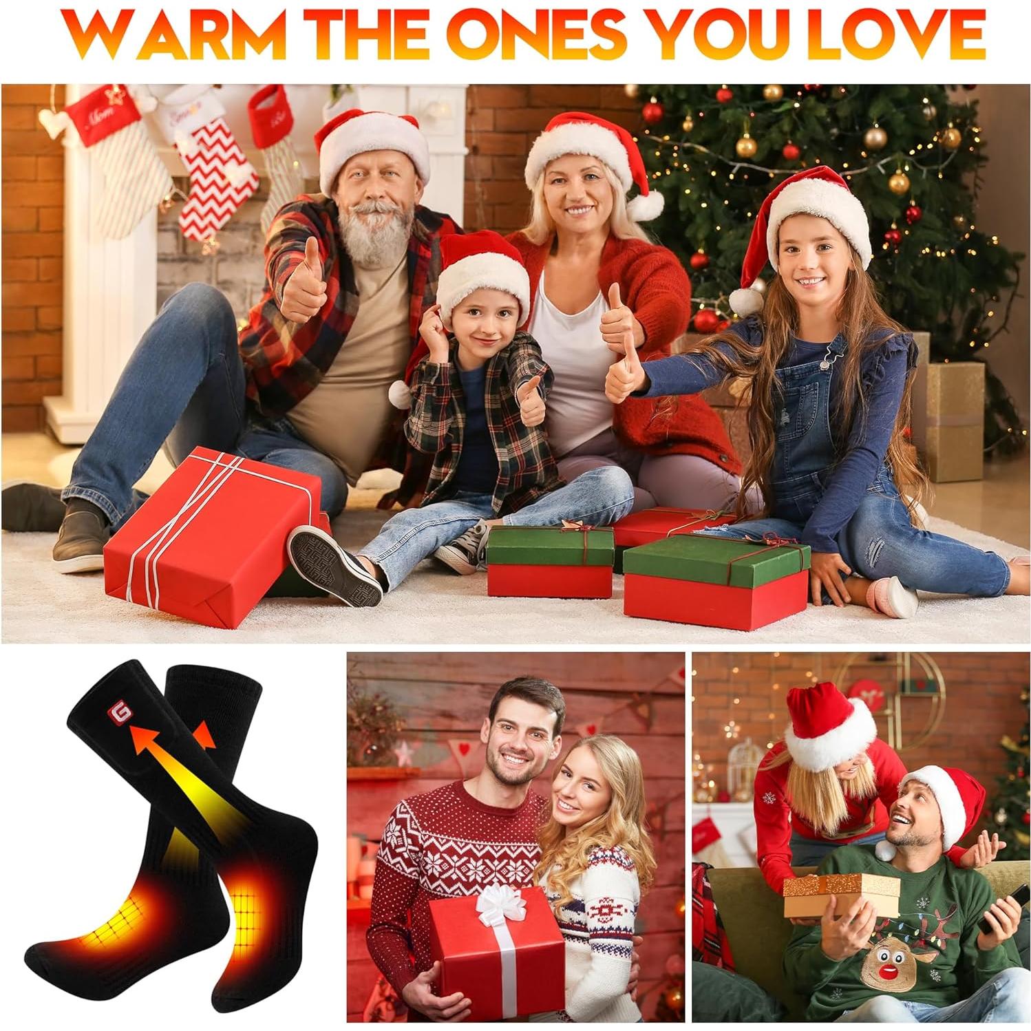 Calcetines Calentados Rabbitroom Unisex Recargables Invierno M