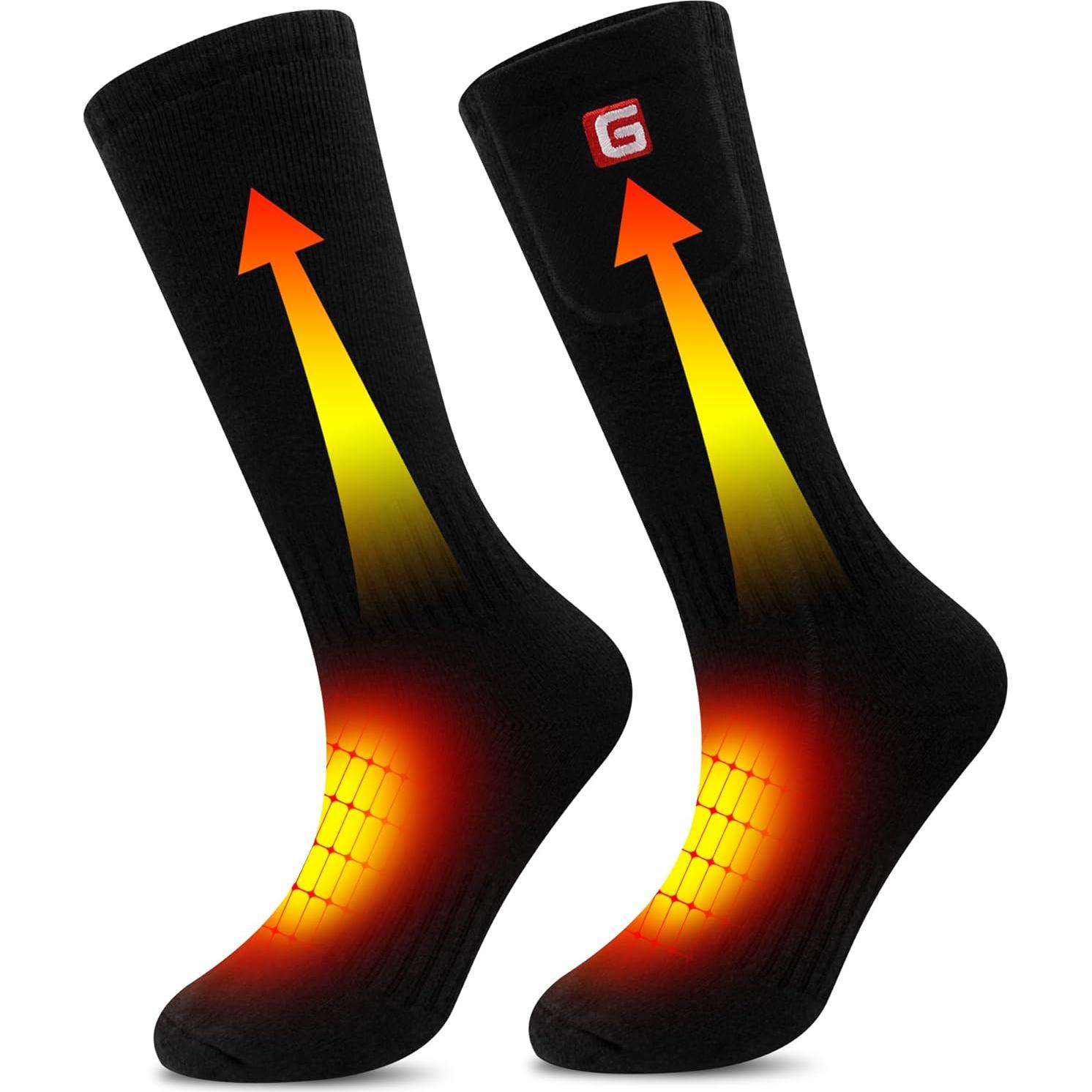 Calcetines Calentados Rabbitroom Unisex Recargables Invierno M