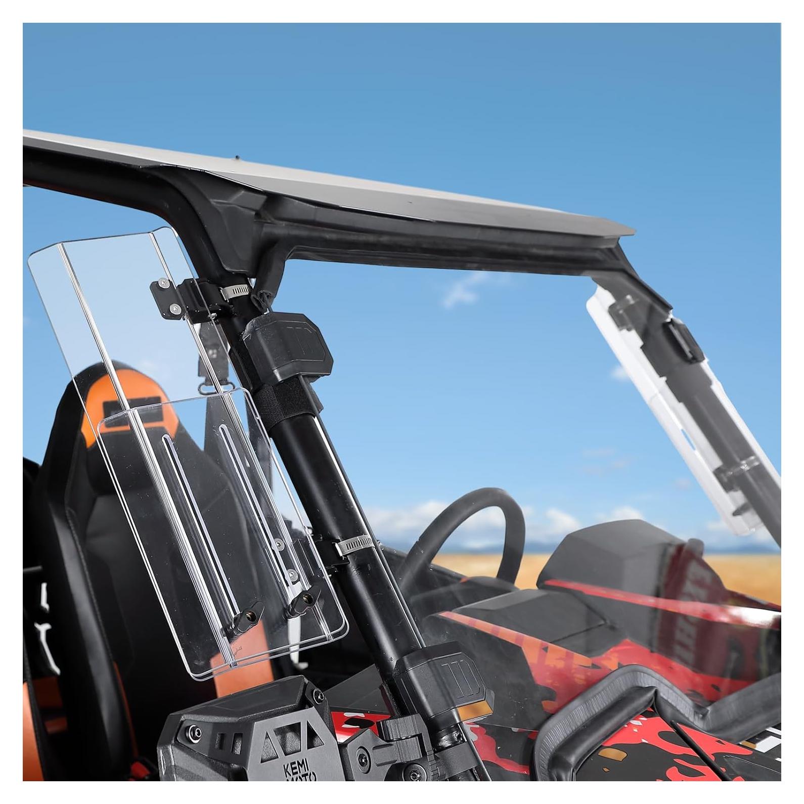 Kit Deflector de Viento KEMIMOTO para UTVs - 2 Piezas Ajustables