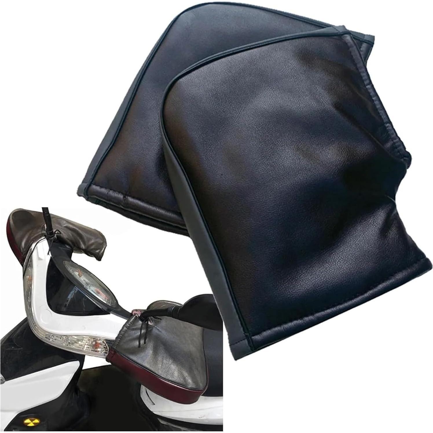 Guantes de Manillar de Motocicleta ZXDdxjiu Negros Impermeables