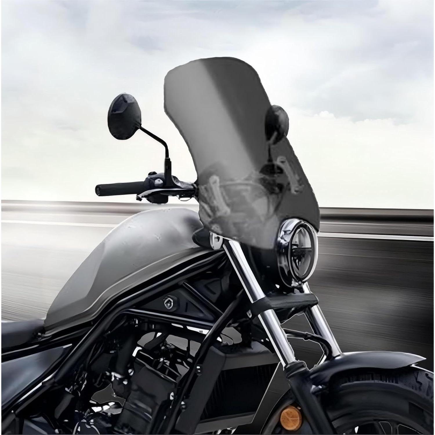 Parabrisas Ajustable TECTEK para Motocicleta Rebel 300/500 40 cm