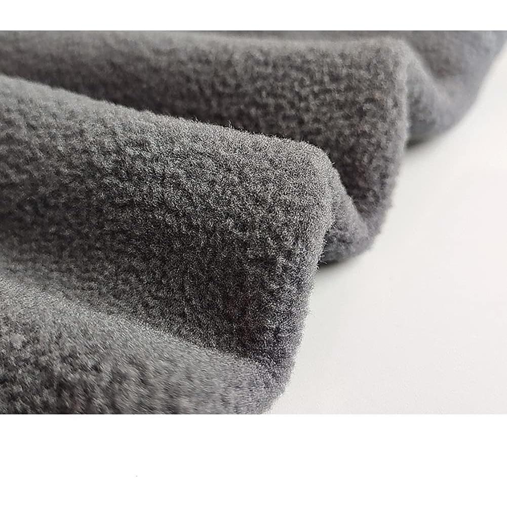 Calentador de Cuello Forro Polar UUYYEO Negro 30x28 cm