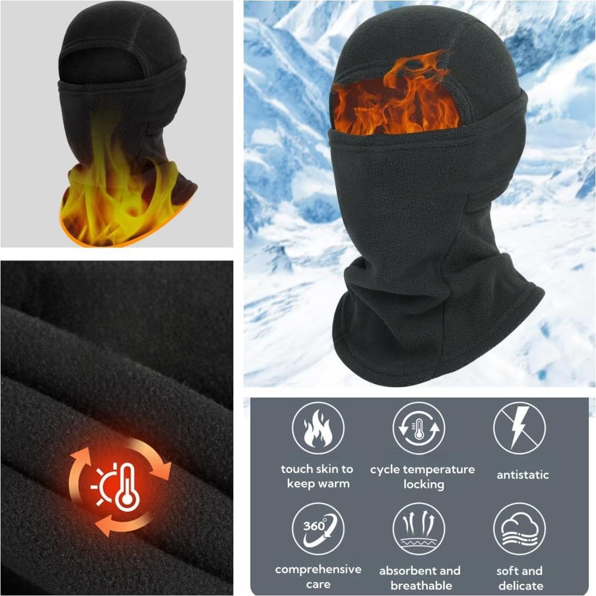Gorro de Forro Polar Cálido LLmoway Unisex Ajustable