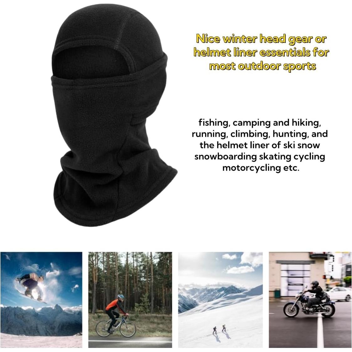 Gorro de Forro Polar Cálido LLmoway Unisex Ajustable