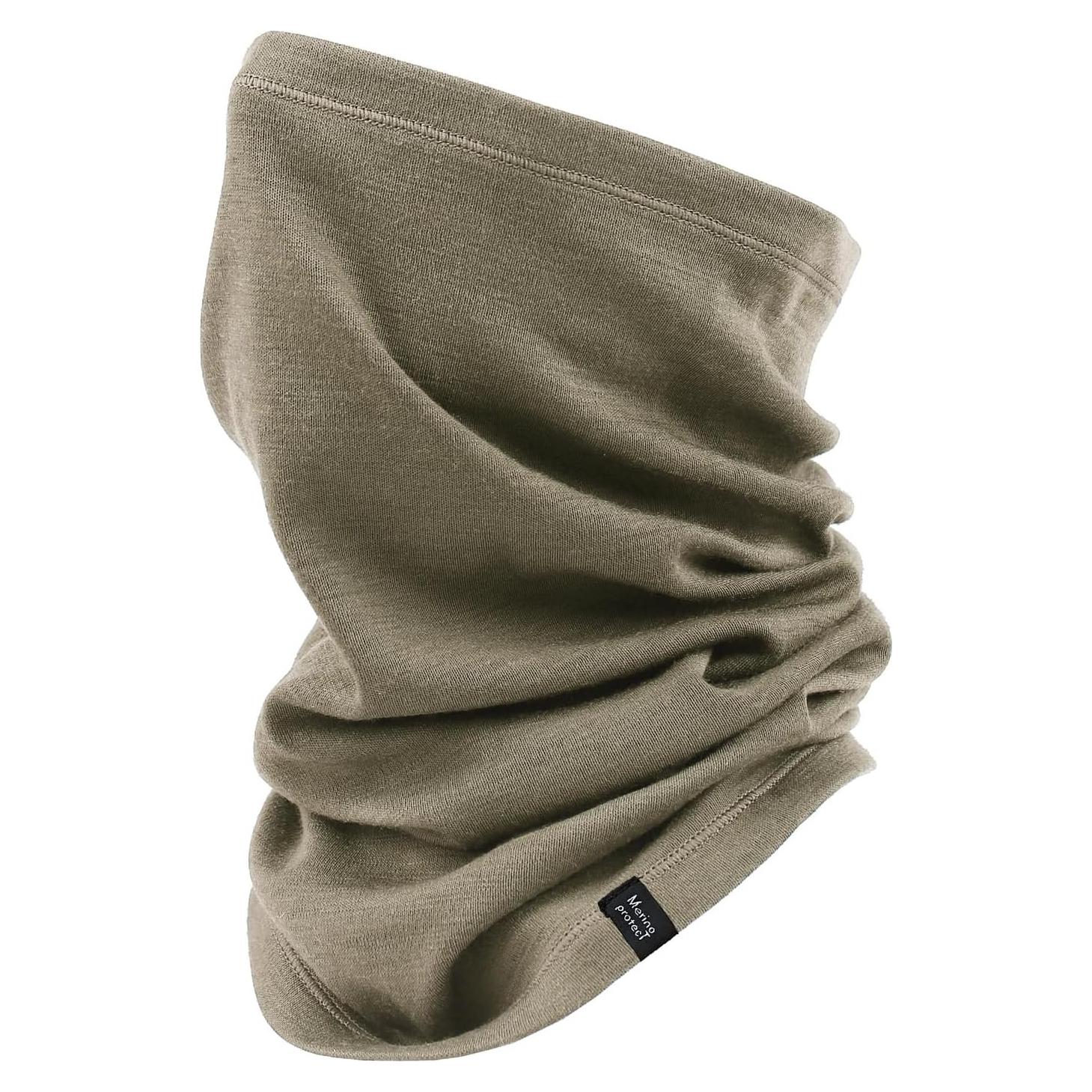 Gaiter de Cuello Merino Protect Unisex Verde Oliva Talla Única