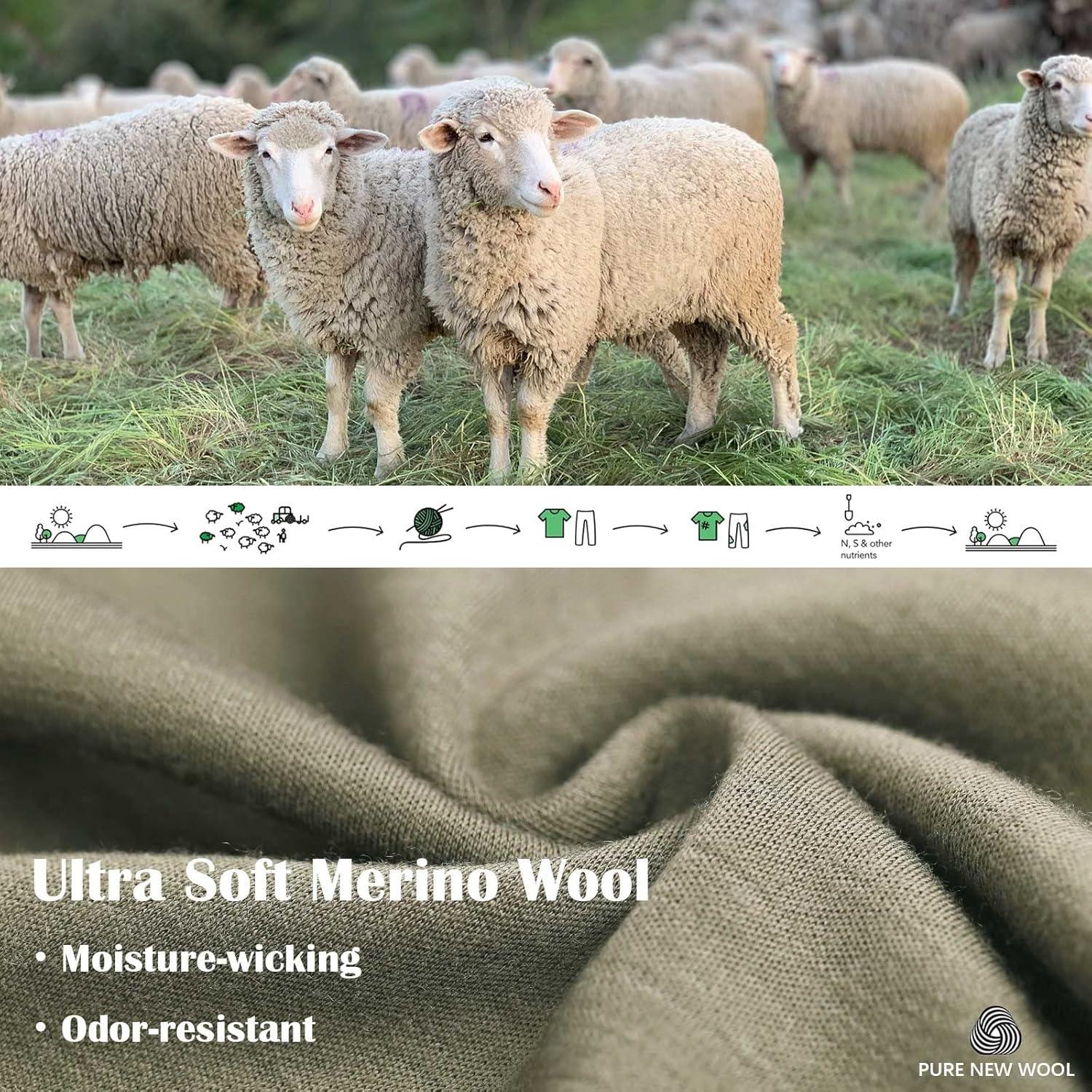 Gaiter de Cuello Merino Protect Unisex Verde Oliva Talla Única