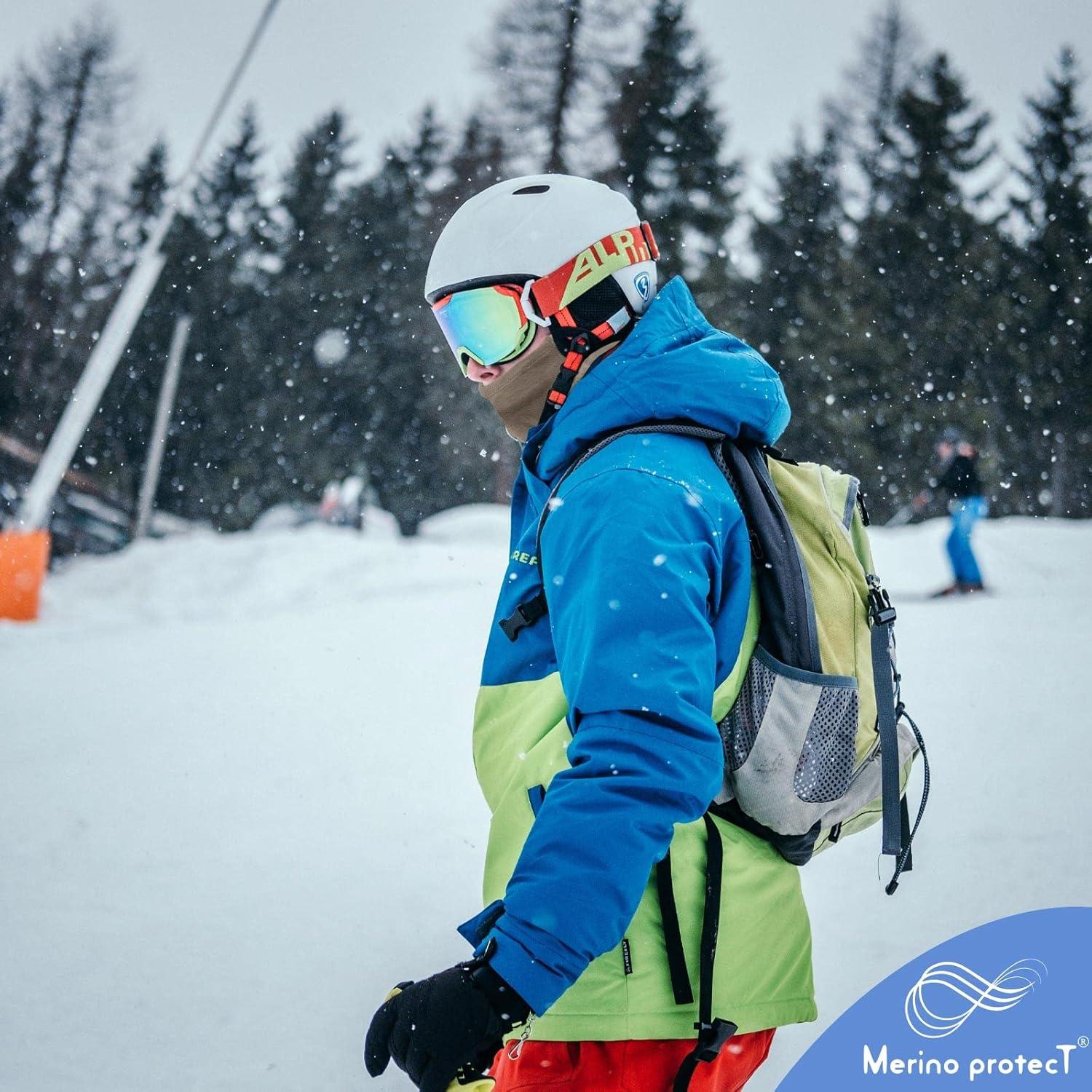 Gaiter de Cuello Merino Protect Unisex Verde Oliva Talla Única