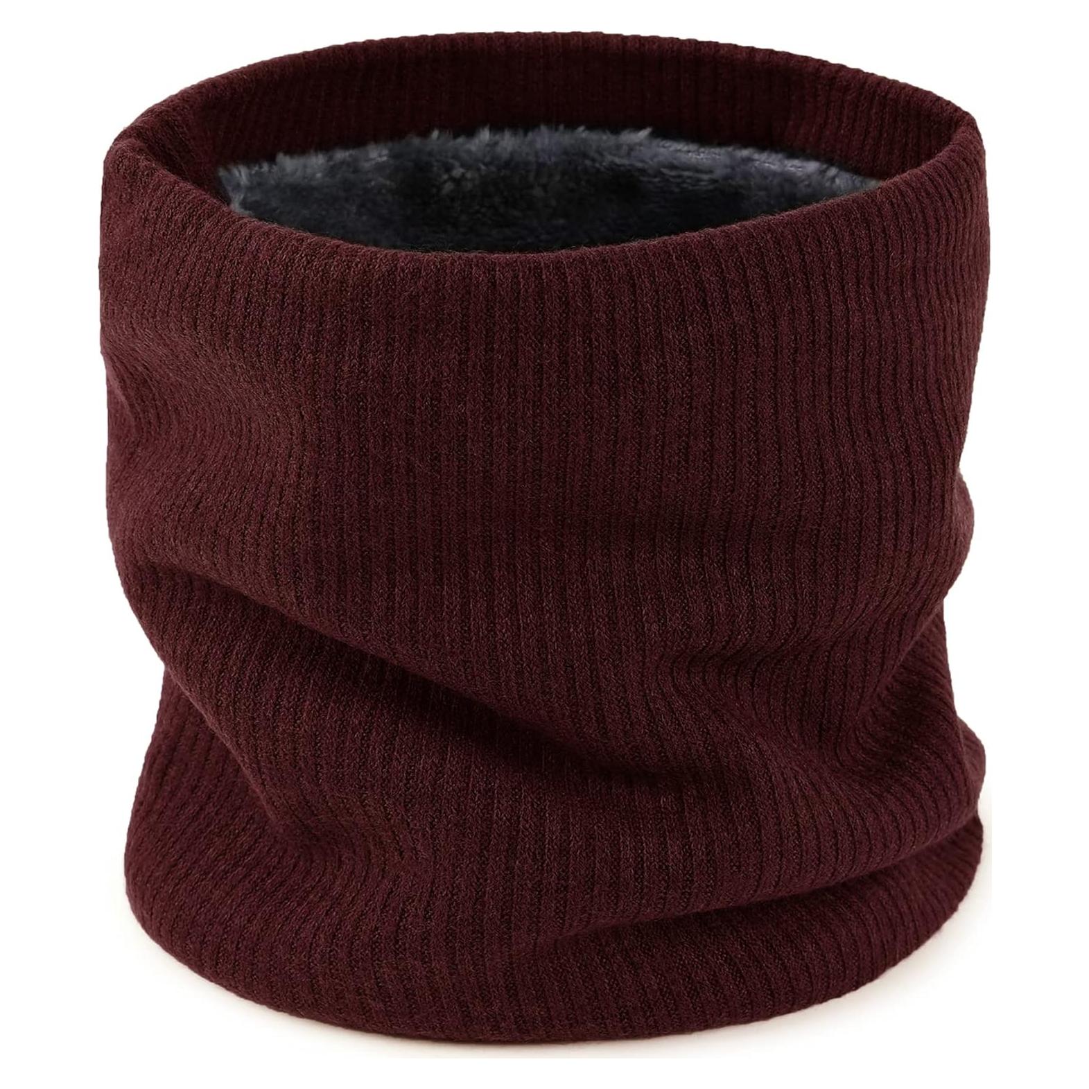 Calentador de Cuello Polar Unisex Burdeos - Gaiter Invierno