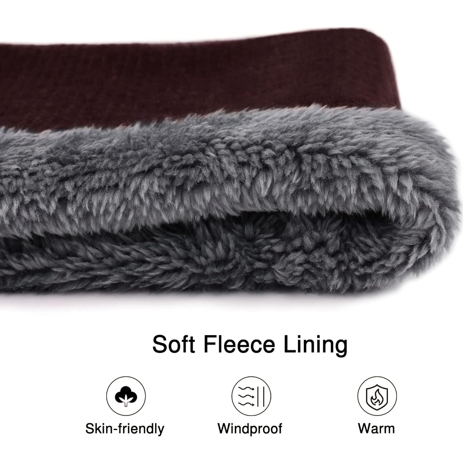 Calentador de Cuello Polar Unisex Burdeos - Gaiter Invierno