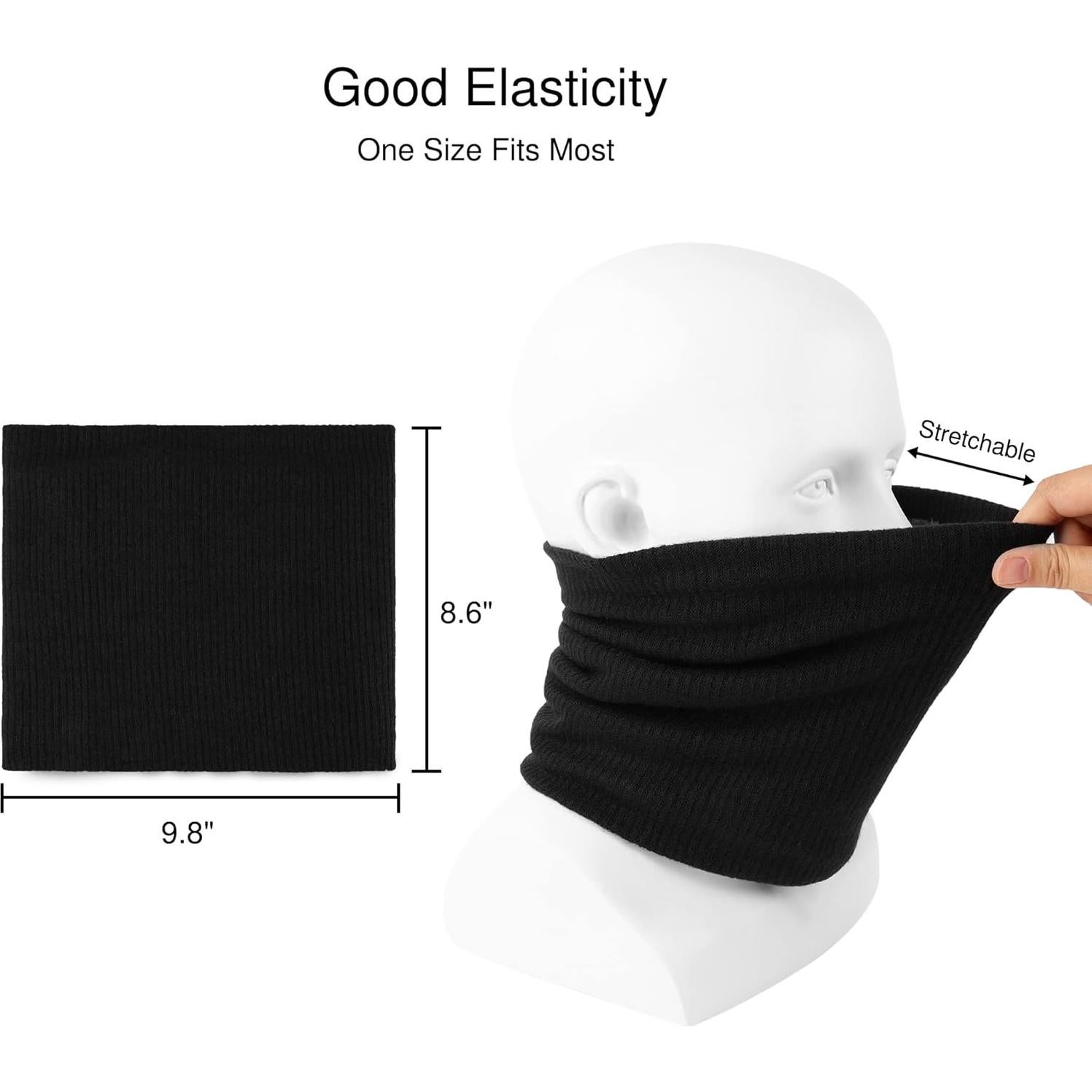 Calentador de Cuello Polar Unisex Burdeos - Gaiter Invierno