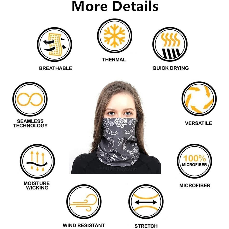 Diadema Multifuncional VANCROWN 9 en 1 Microfibra 48x24 cm