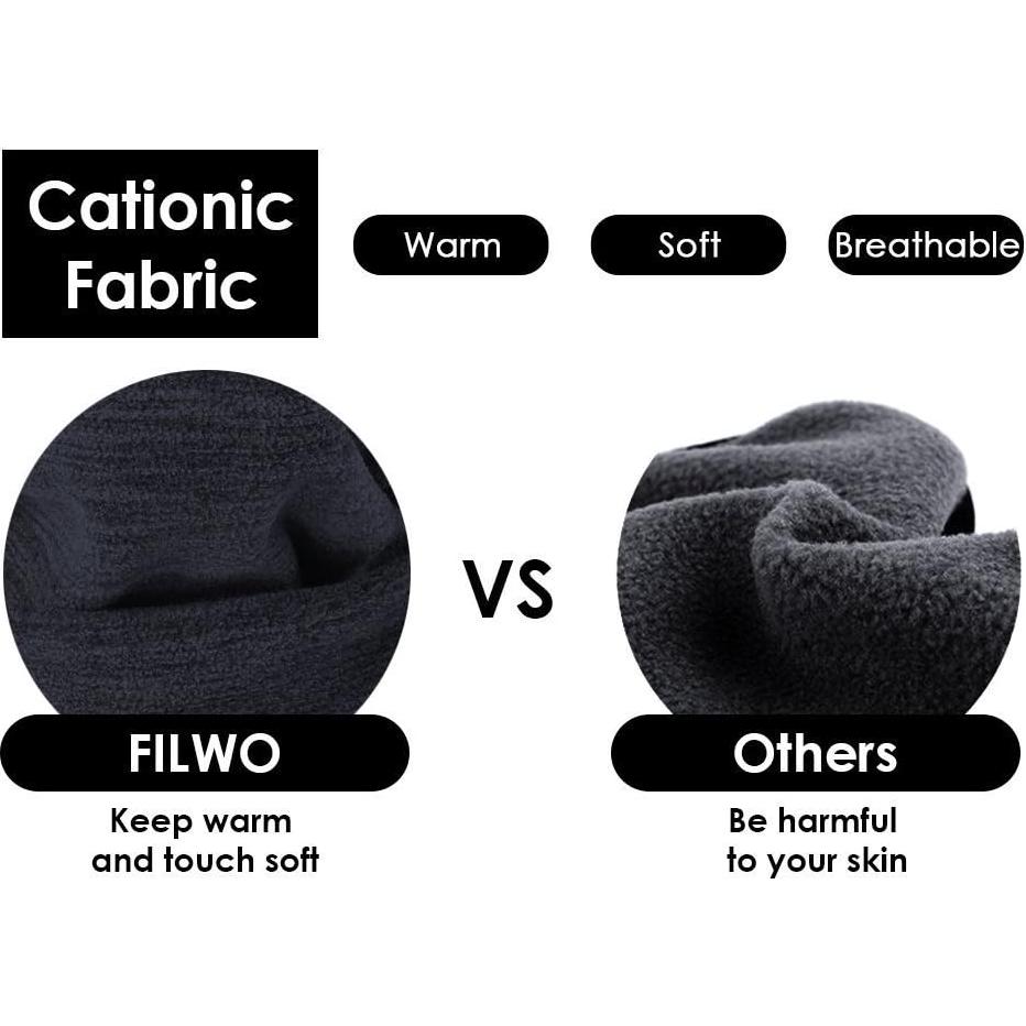 Calentador de Cuello Térmico UHEREBUY Doble Capa Invierno