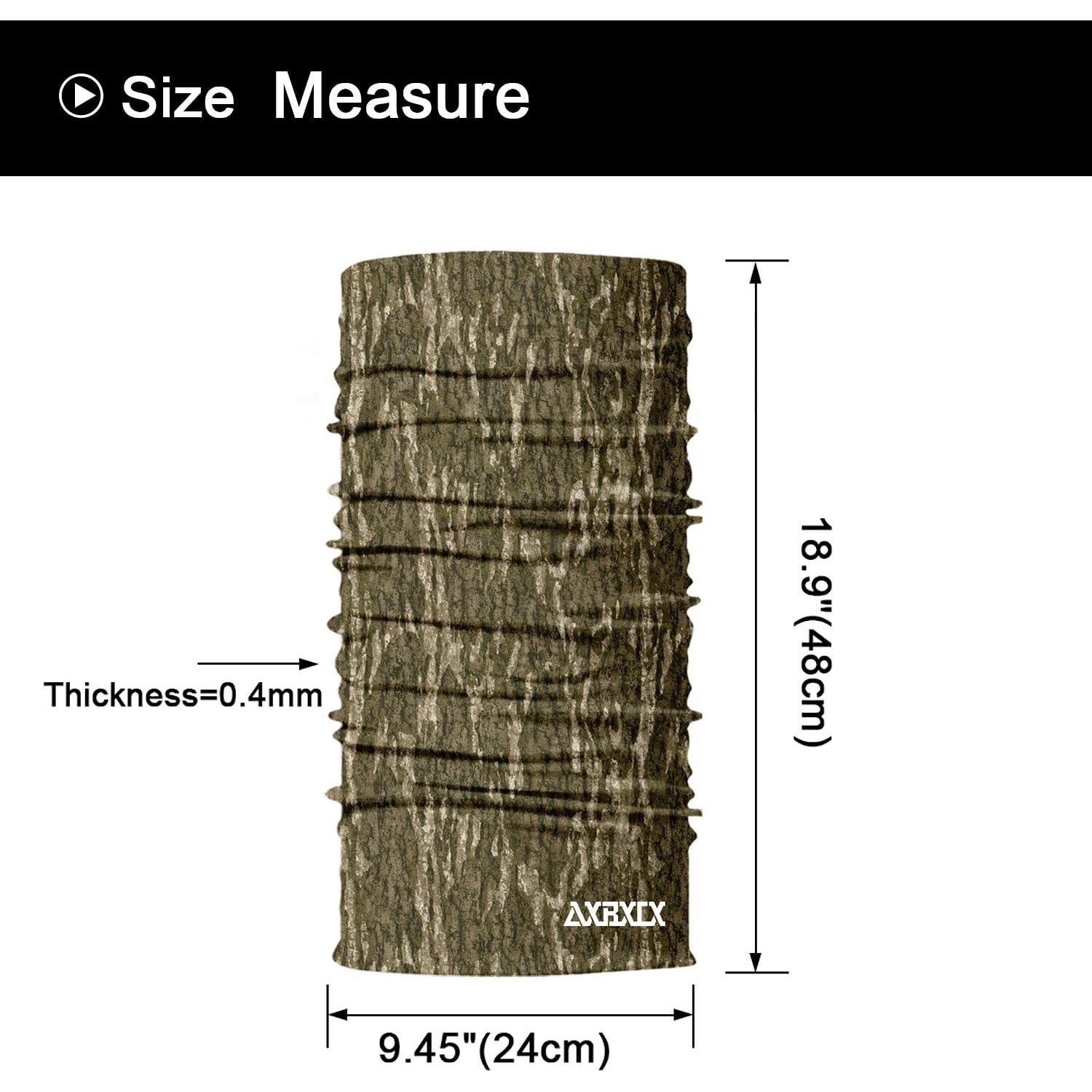 Bufanda Tubular Sin Costuras AXBXCX Camuflaje 48x24 cm
