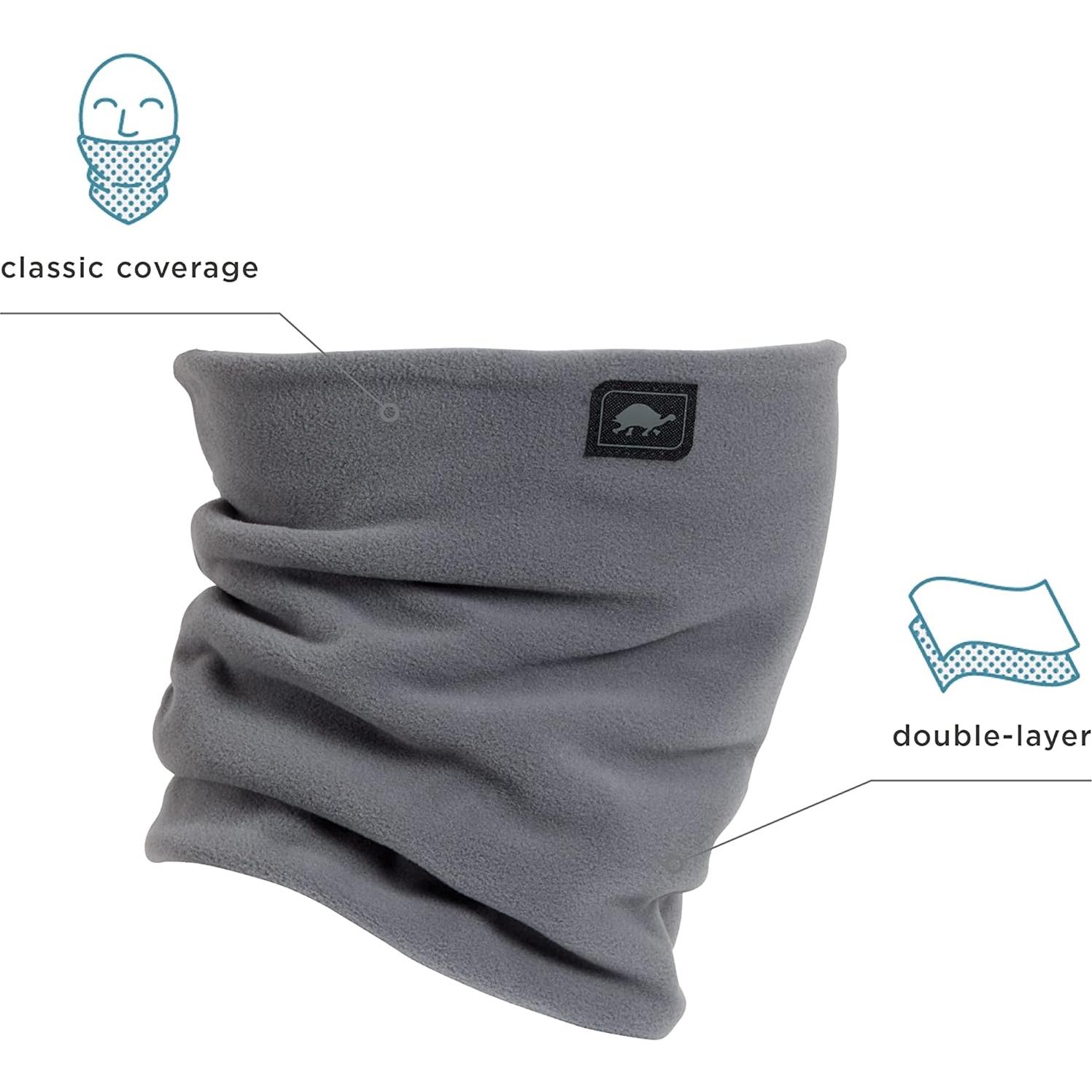 Calentador de Cuello Turtle Fur Micro Forro Doble Adulto Grafito