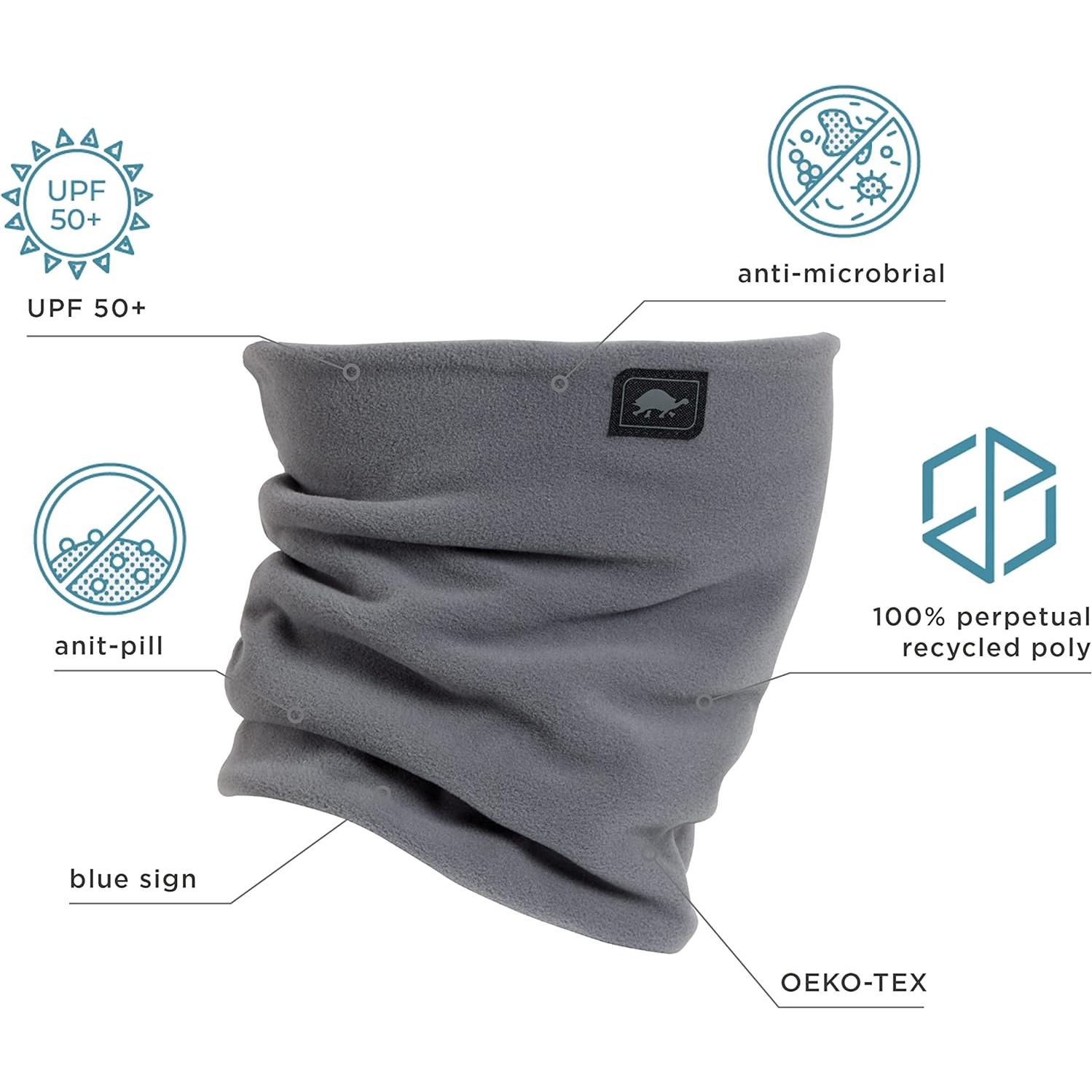 Calentador de Cuello Turtle Fur Micro Forro Doble Adulto Grafito