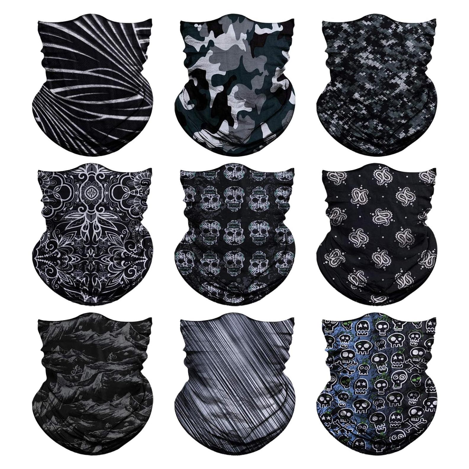 Gaiter de Cuello Venswell 6 Piezas Multifuncional para Hombres y Mujeres